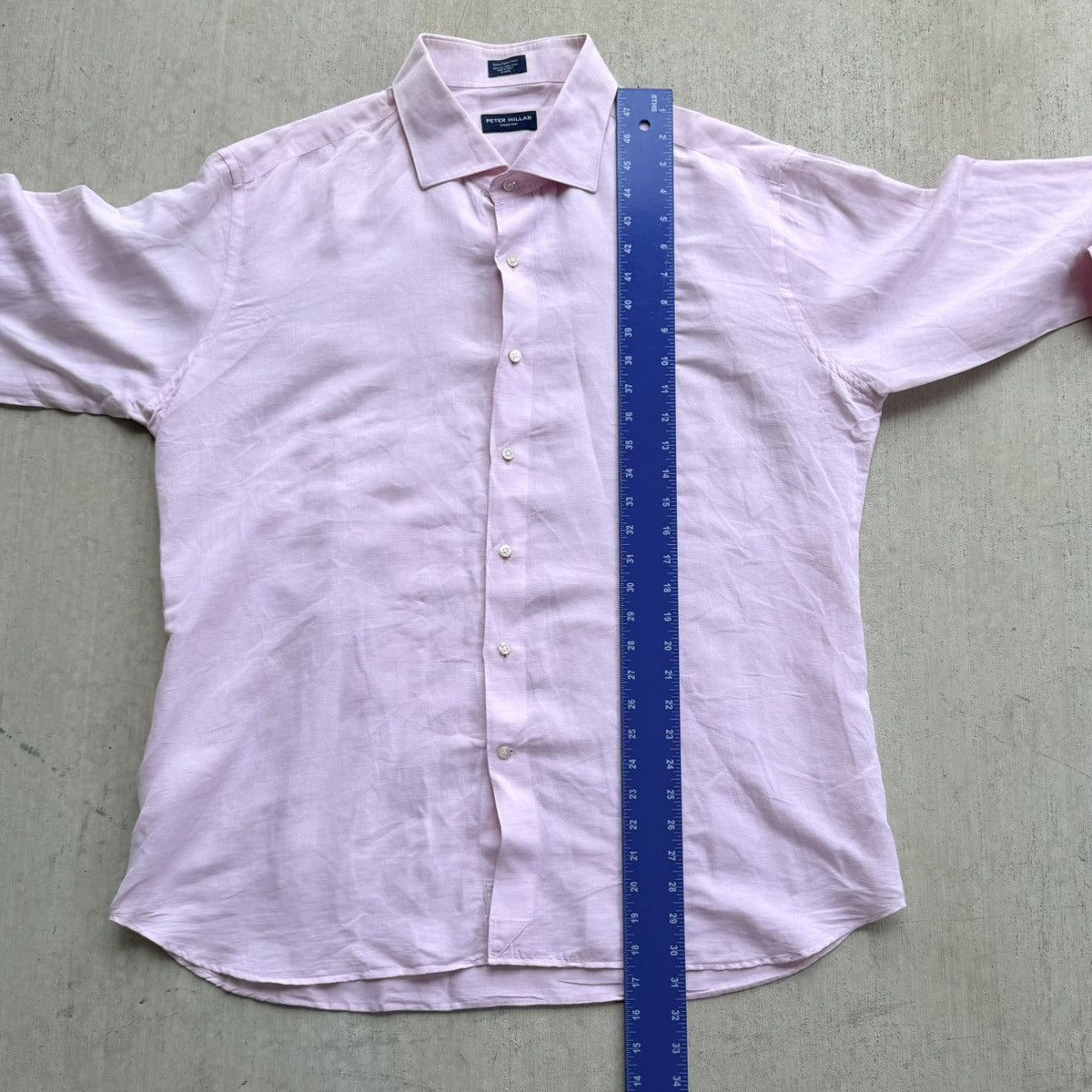 Peter Millar Peter Millar Collection Linen Blend Shirt Men Size 2XL Pink Size US XXL / EU 58 / 5 - 6 Thumbnail