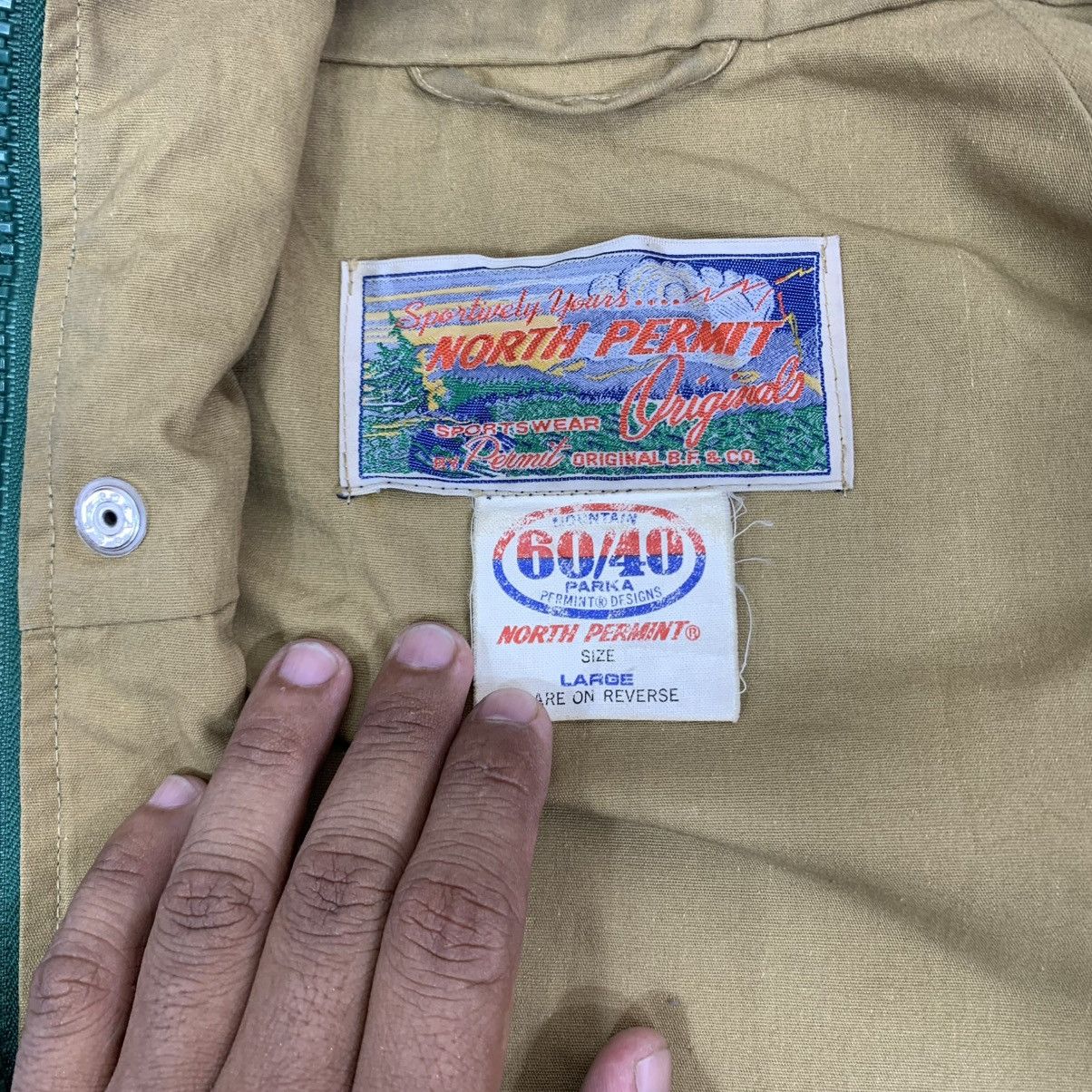 Vintage VINTAGE NORTH PERMINT SPORTSWEAR HUNTING JACKET Size US L / EU 52-54 / 3 - 14 Thumbnail