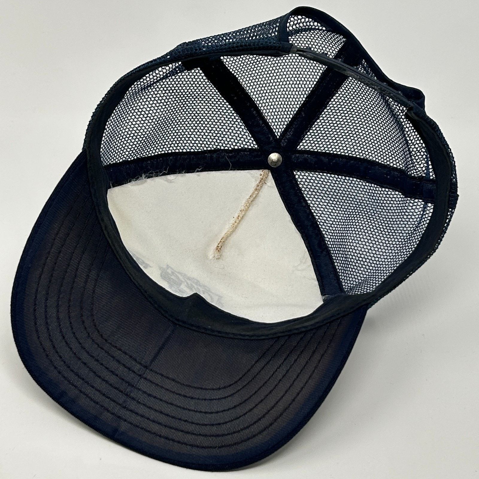 Vintage Vintage 80s CWA Communications Workers Trucker Hat Cap Blue Size ONE SIZE - 4 Thumbnail