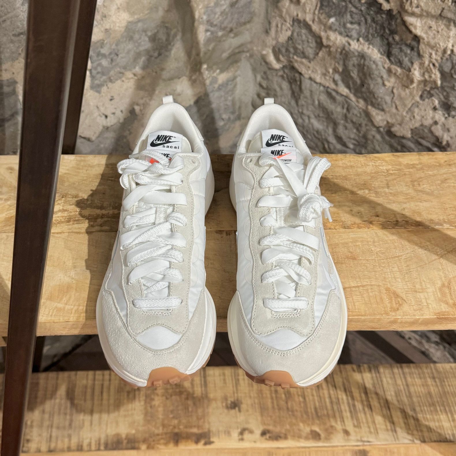 Nike × Sacai Nike x Sacai Vaporwaffle White Sail Sneakers Size US 9.5 / EU 42-43 - 2 Thumbnail