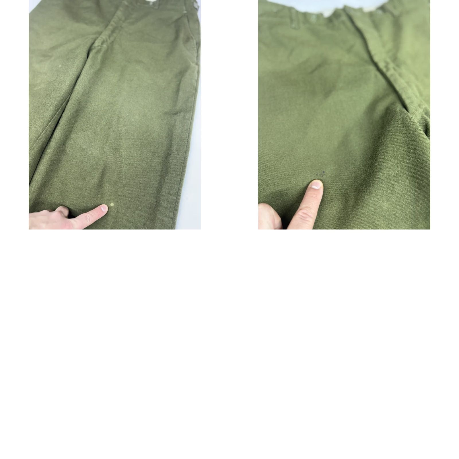 Vintage VINTAGE U.S. Army M-1951 Wool Field Trousers Green M Mens Pants Straight Leg 34in Inseam Size US 31 - 9 Thumbnail