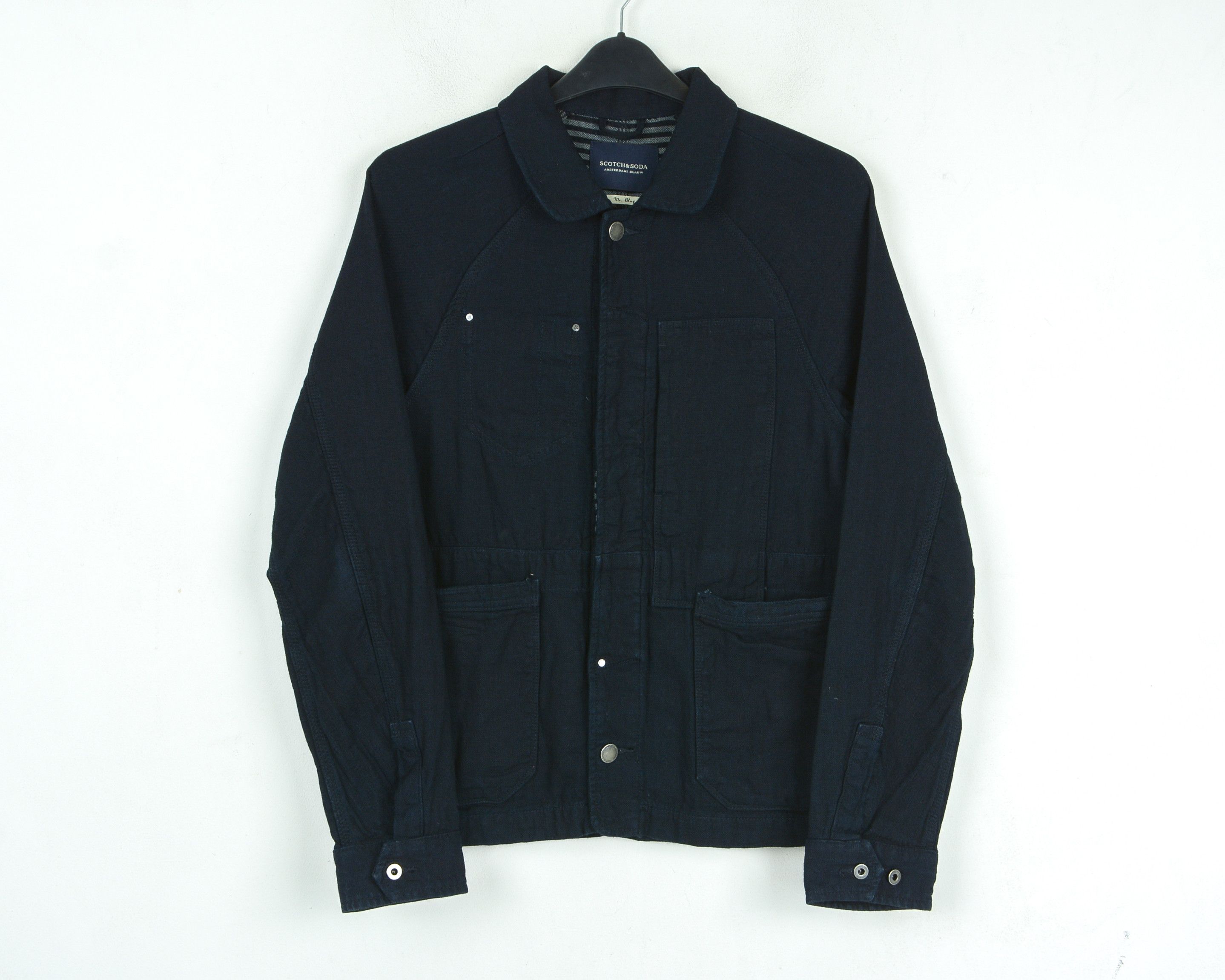 Radio Blauw Mr Blue M Blazer Coat 100% Cotton Jacket Suit