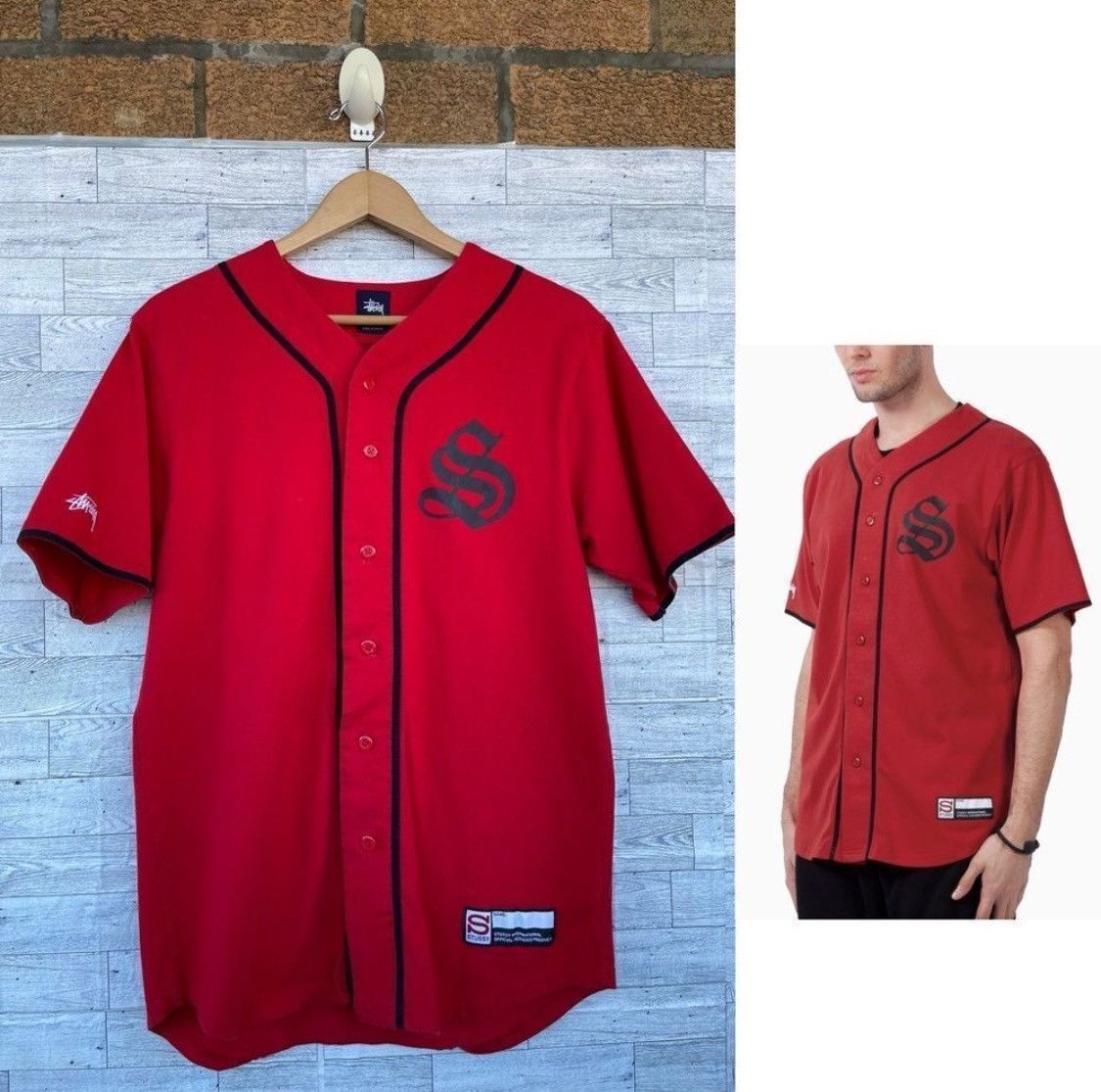 Stussy Stussy Baseball Jersey Size US M / EU 48-50 / 2 - 1 Thumbnail