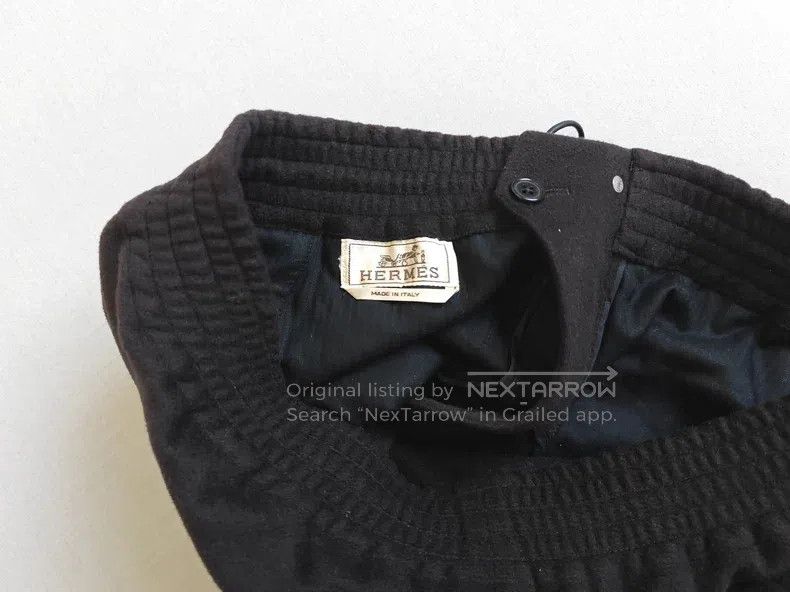 Hermes Hermes Men's Cashmere Sweatpants, Brown-Black, 100% Cashme Size US 38 / EU 54 - 3 Thumbnail