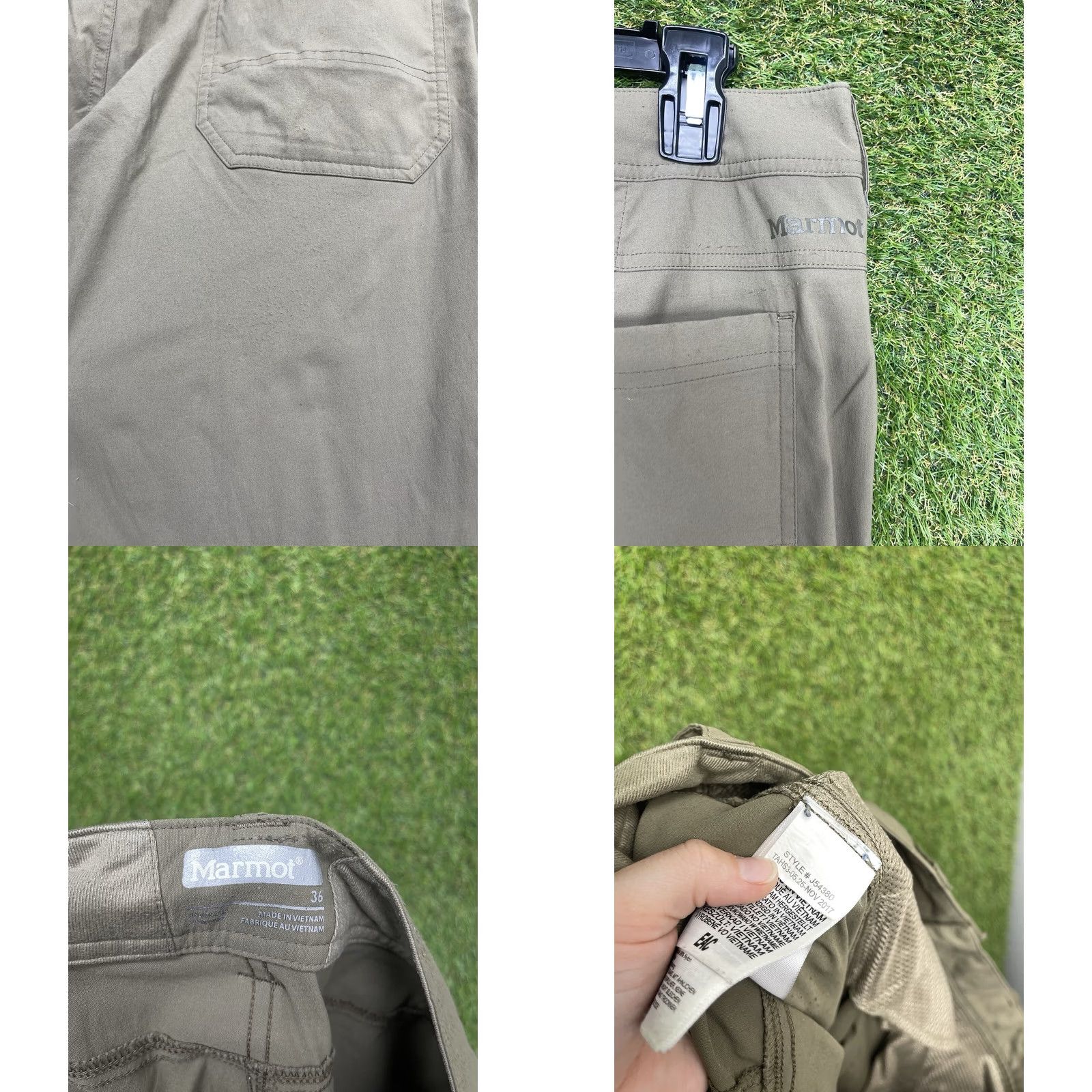 Marmot Marmot Pants Mens 36x32 Brown Canvas Workwear Cargo Pocket 5-Pocket 90s Carhartt Style Cargo Pants Mens Brown Size US 36 / EU 52 - 9 Thumbnail