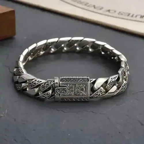 Jewelry Eternal Vine Cuban Chain Domineering Thick Bracelet Size ONE SIZE - 1 Thumbnail