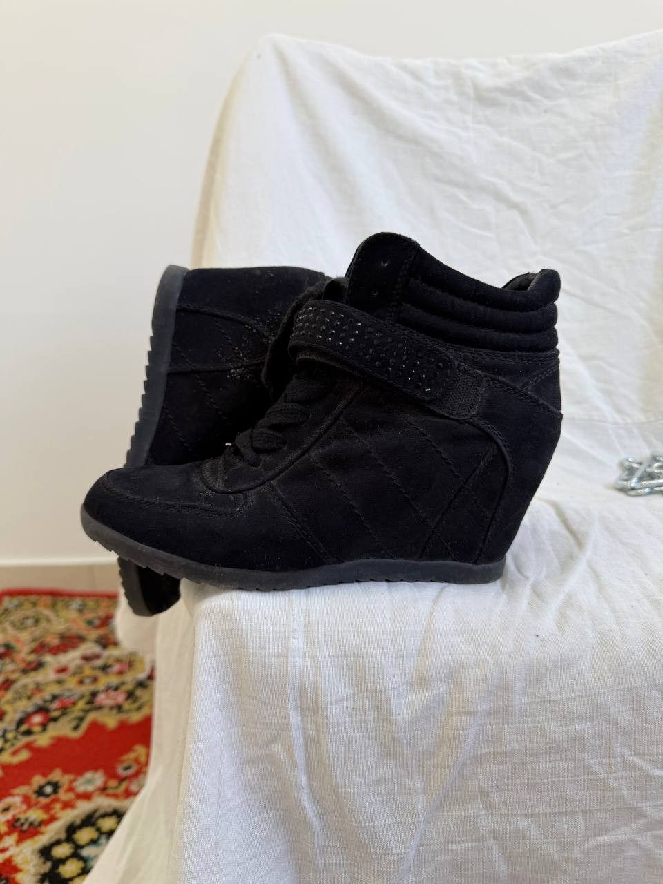 14th Addiction Y2K Isabel Marant Style Suede High Sneakers Shoes Size US 6.5 / IT 36.5 - 3 Thumbnail