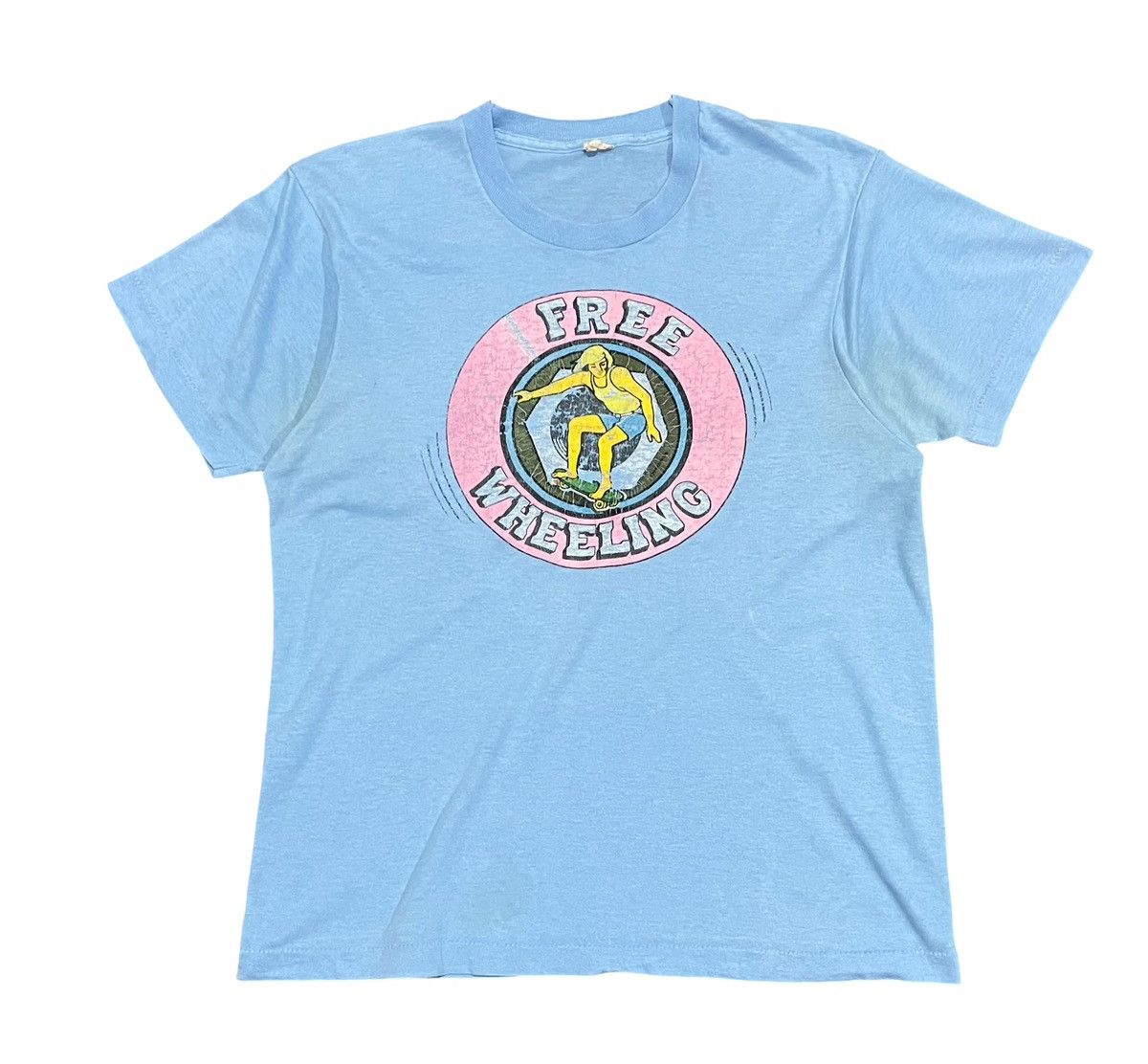 Vintage Vintage 70s Free Wheeling Surf Tee Size US L / EU 52-54 / 3 - 2 Thumbnail
