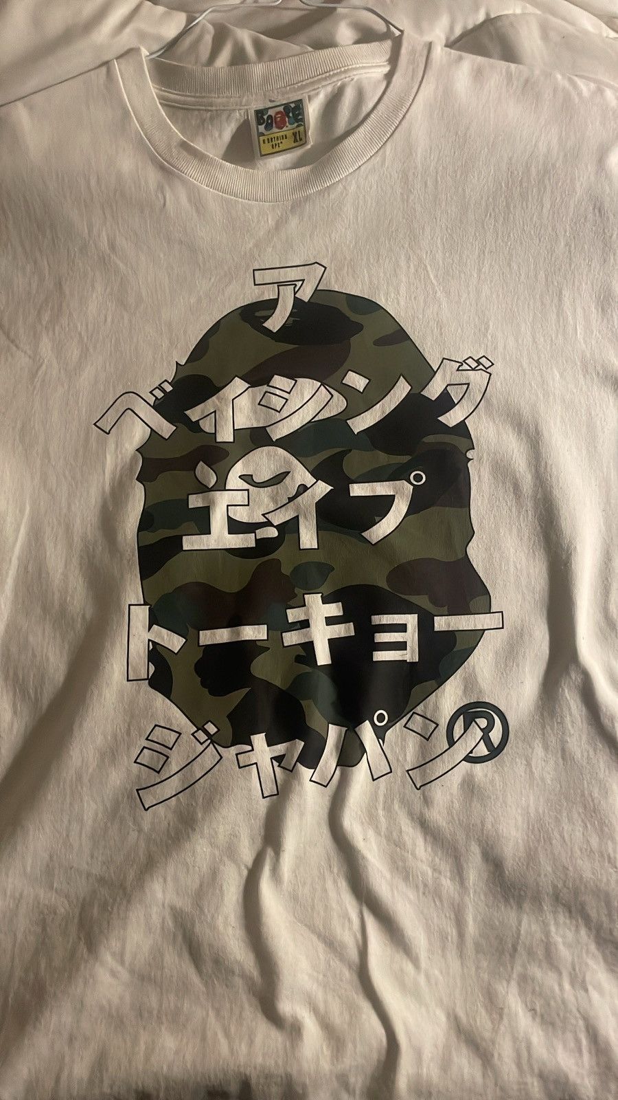 Bape 1st Camo Katakana Big Ape Head Tee Size US XL / EU 56 / 4 - 1 Thumbnail
