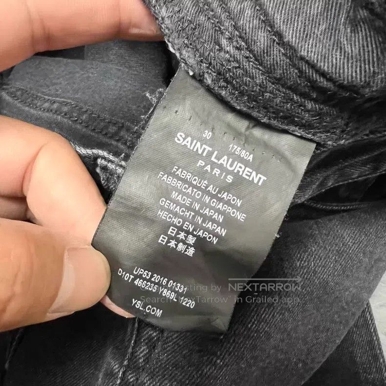 Saint Laurent Paris Saint Laurent Paris Embroidered Denim Jeans i Size US 30 / EU 46 - 4 Thumbnail