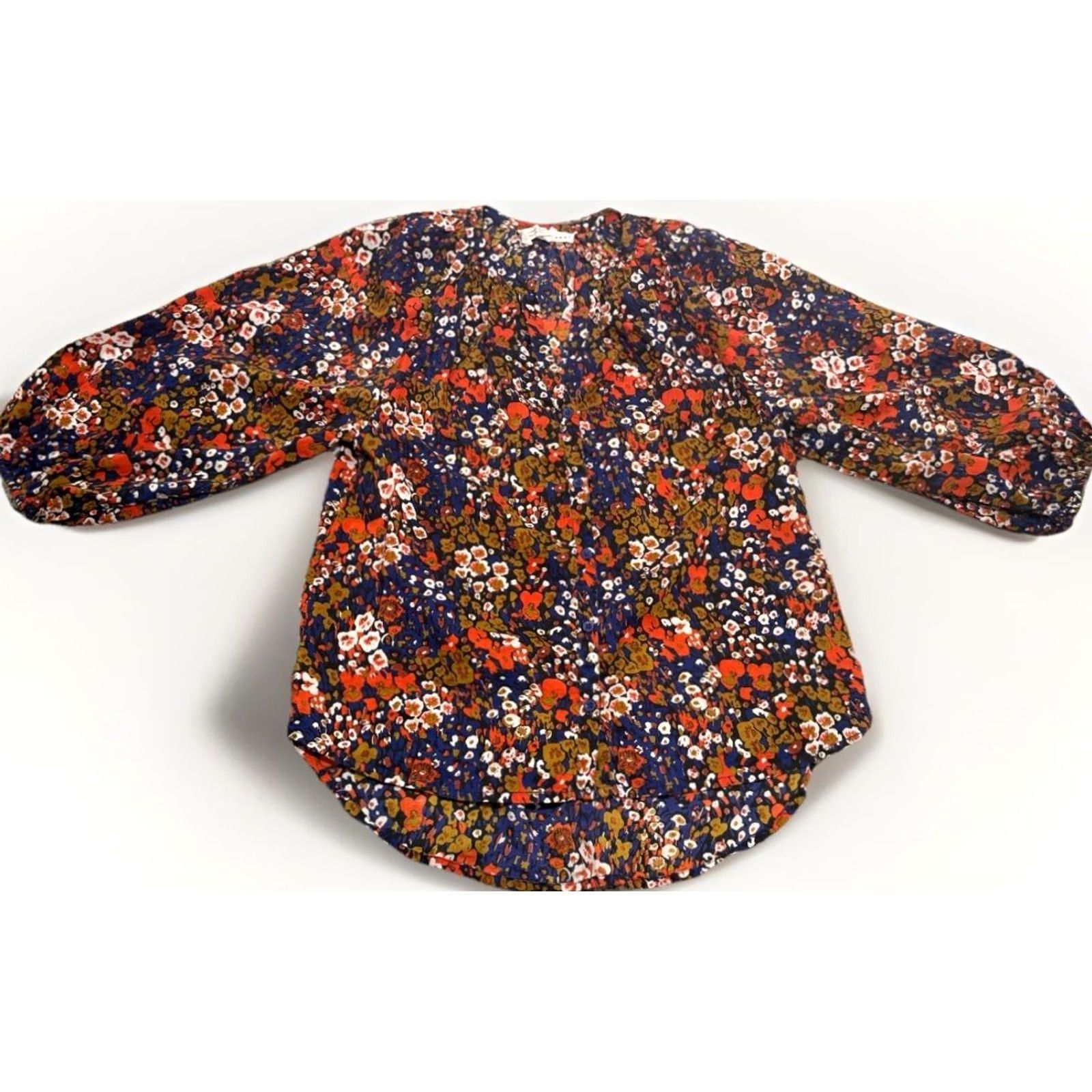 Apiece Apart Apiece Apart Floral Shirt Blouse Women’s Cotton Silk Sz Small Multicolor Size S / US 4 / IT 40 - 3 Thumbnail