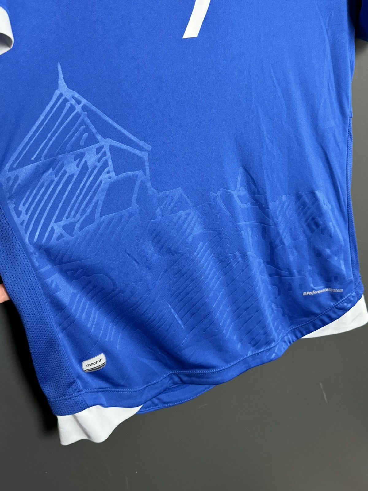 Macron Liechtenstein 18/19 Home Match Worn Football Jersey T-Shirt Size US M / EU 48-50 / 2 - 9 Thumbnail