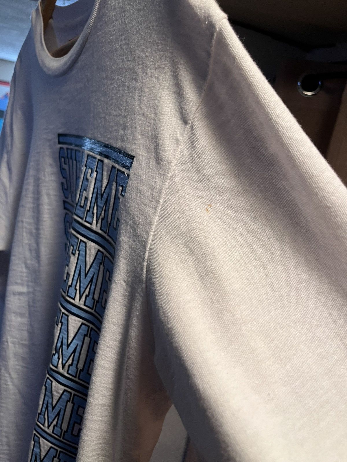Supreme Supreme SS18 LS stacked spellout white/ blue Size US L / EU 52-54 / 3 - 7 Thumbnail