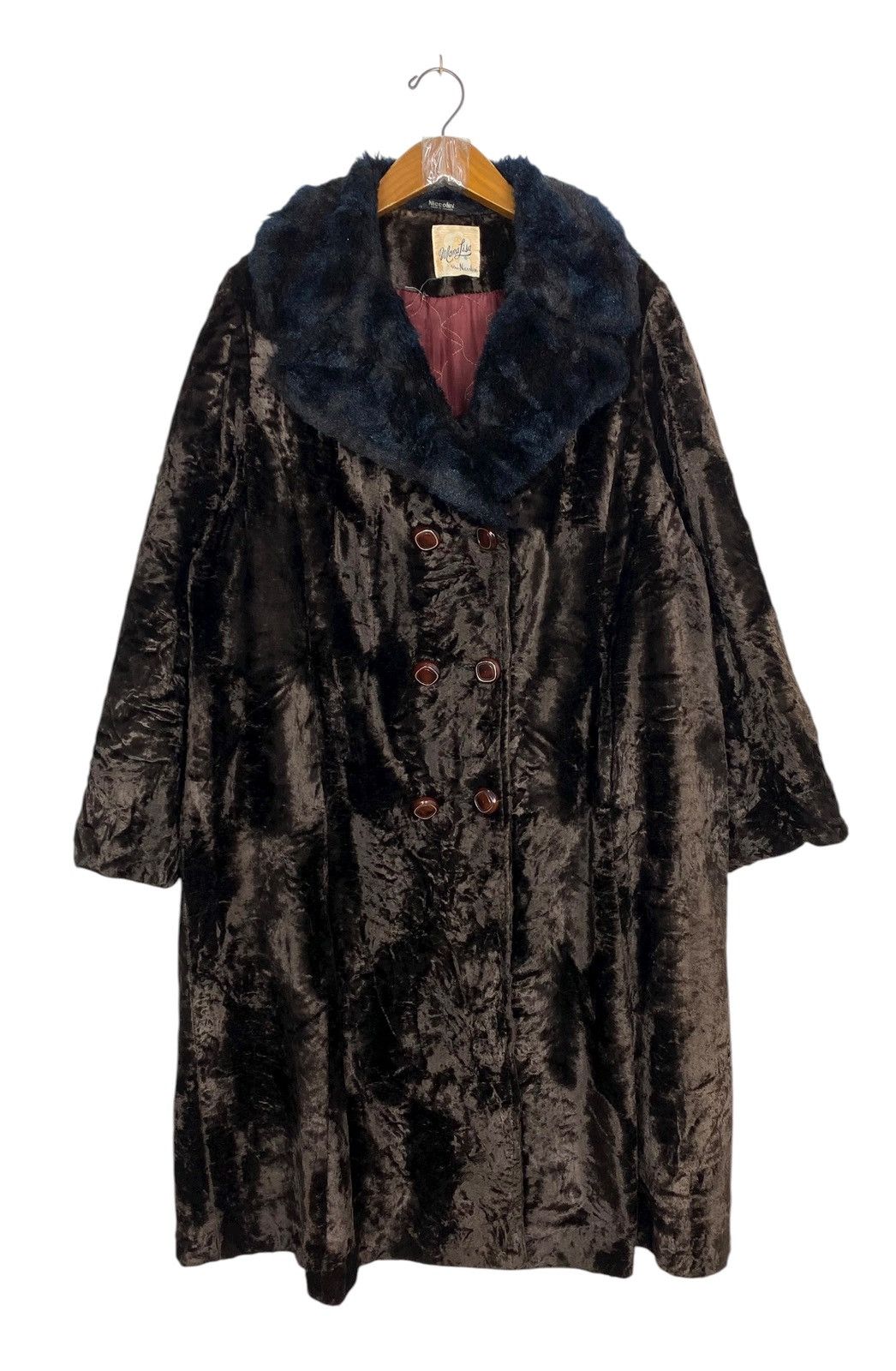 Vintage Rare‼️ Vtg Niccolina Monalisa Faux Fur Double-Breasted Coat Size L / US 10 / IT 46 - 1 Thumbnail
