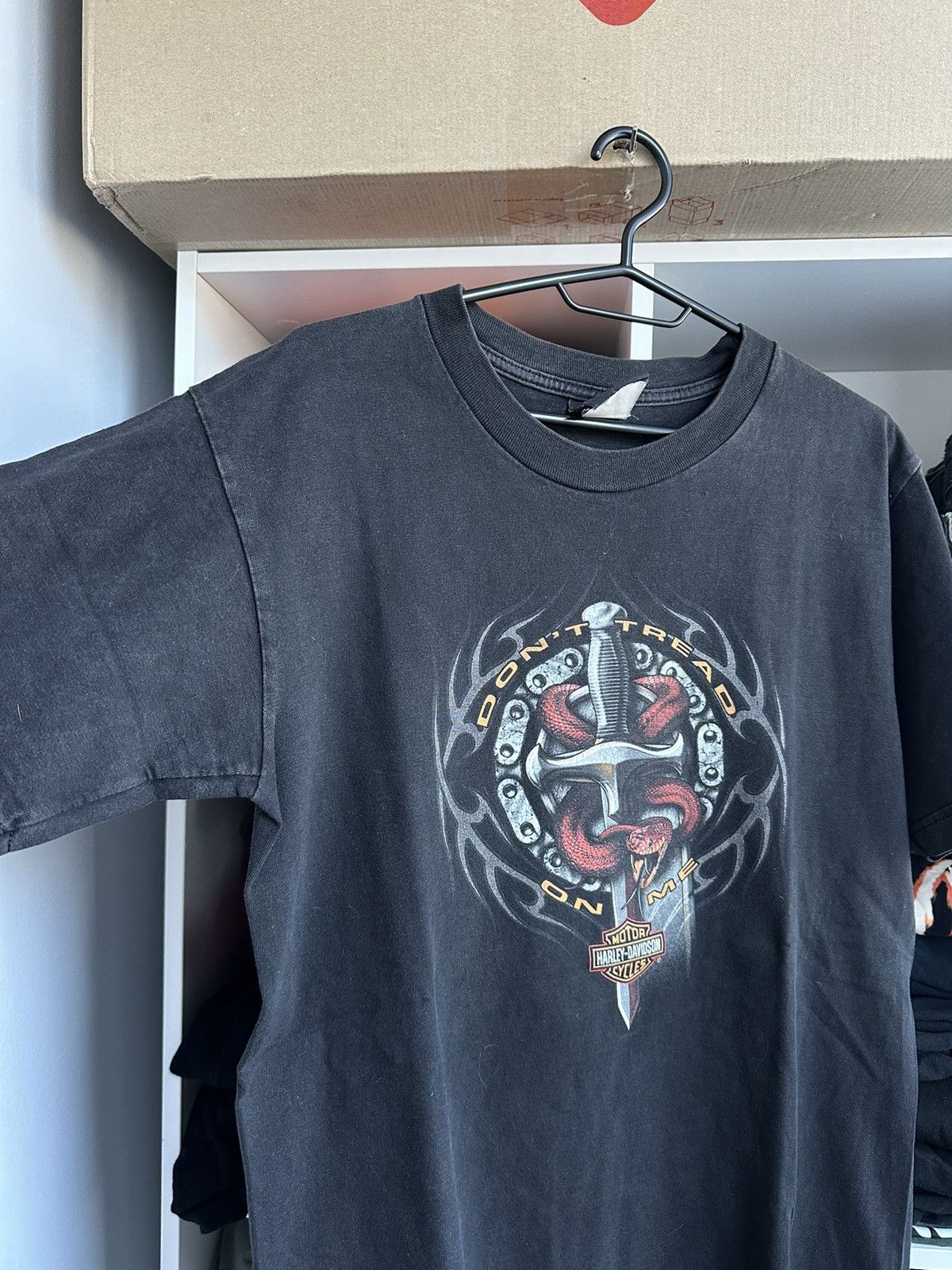 Harley Davidson 🔥VINTAGE HARLEY DAVIDSON GRAPHIC SNAKE T-SHIRT🔥 Size US M / EU 48-50 / 2 - 2 Thumbnail