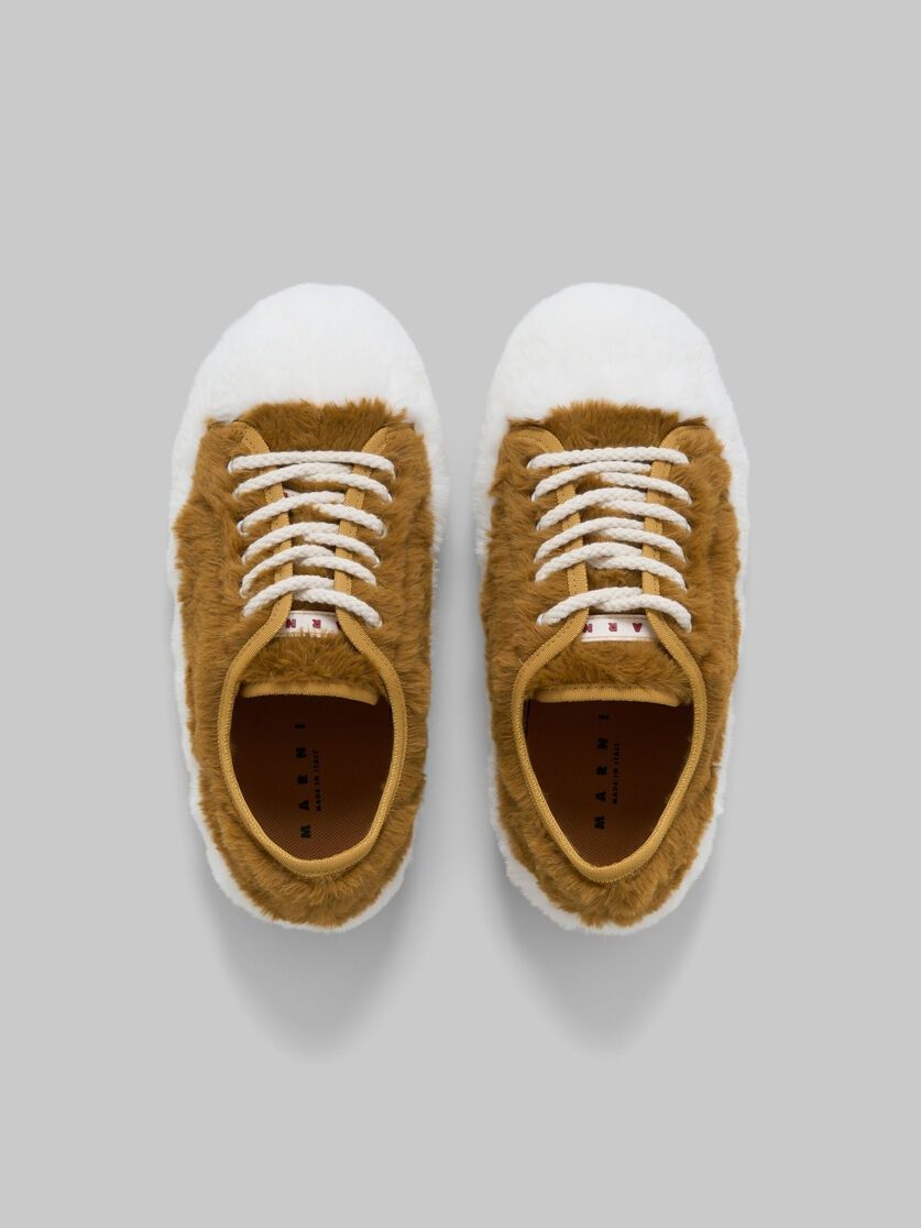 Marni o1f1d3z1025 Teddy Tennis Sneakers in Brown/White Size US 7 / IT 37 - 2 Thumbnail