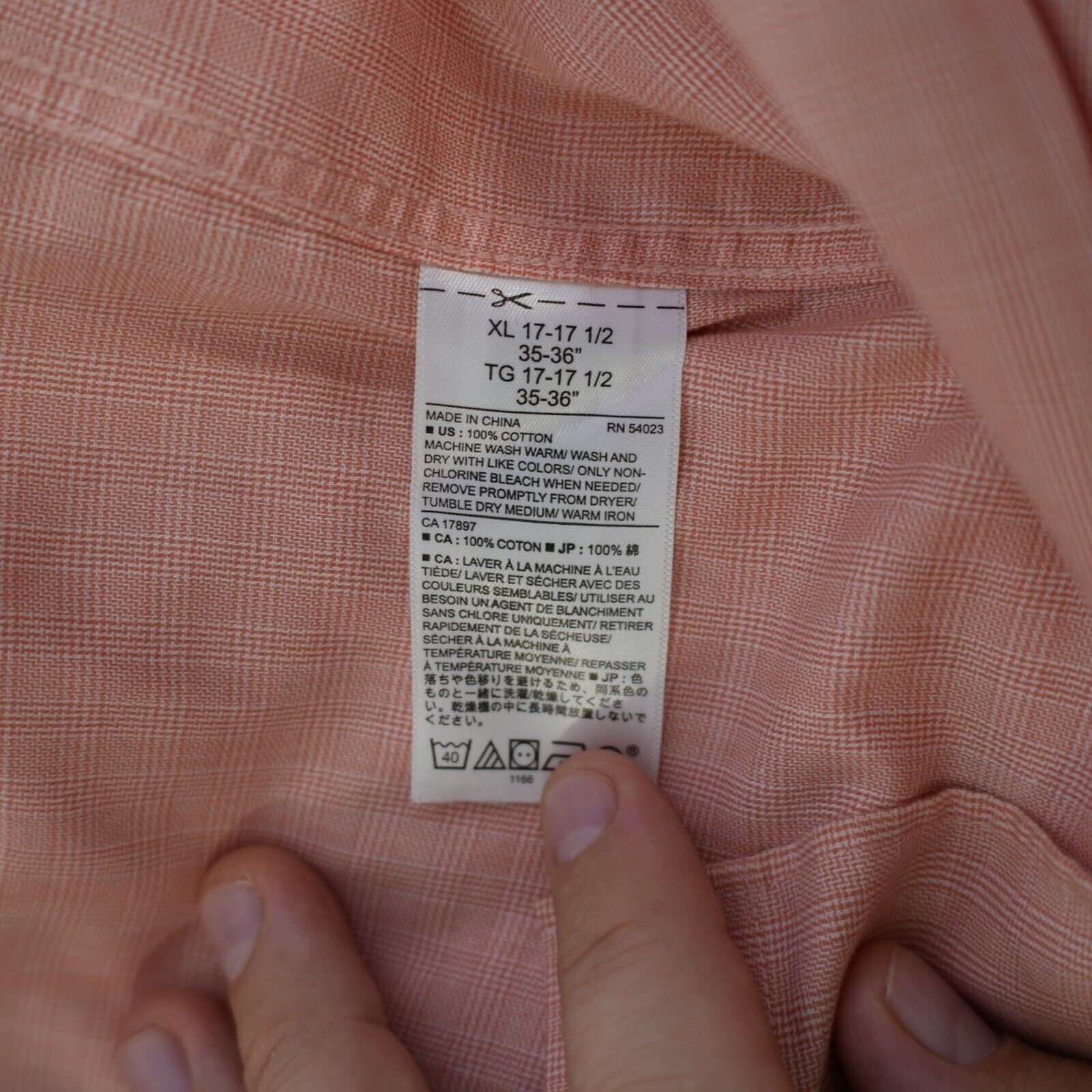 Banana Republic Banana Republic Non-Iron Standard Fit Pink Plaid XL Collared Size US XL / EU 56 / 4 - 10 Thumbnail