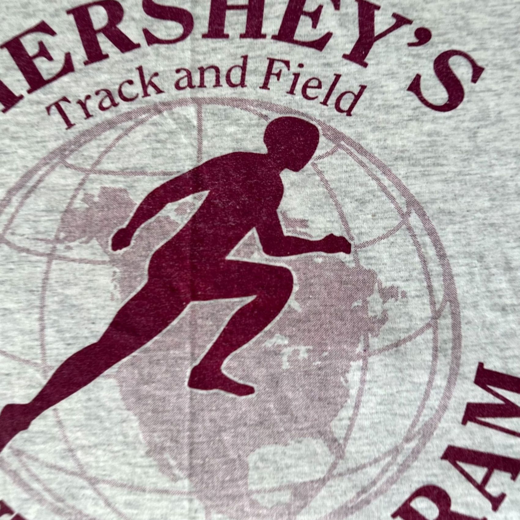 Hanes VINTAGE Hanes Track & Field Shirt Mens M Gray 90s Iowa Short Sleeve Crew Neck 80s 90s Classic School Football Mens Size US M / EU 48-50 / 2 - 3 Thumbnail