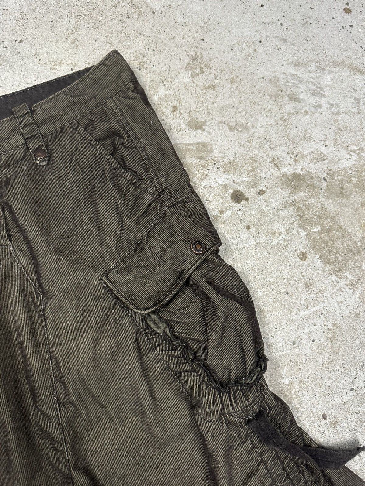 Marithe + Francois Girbaud Vintage 90s Marithe Francois Girbaud Cargo Bondage Skirt Size 28" / US 6 / IT 42 - 6 Thumbnail