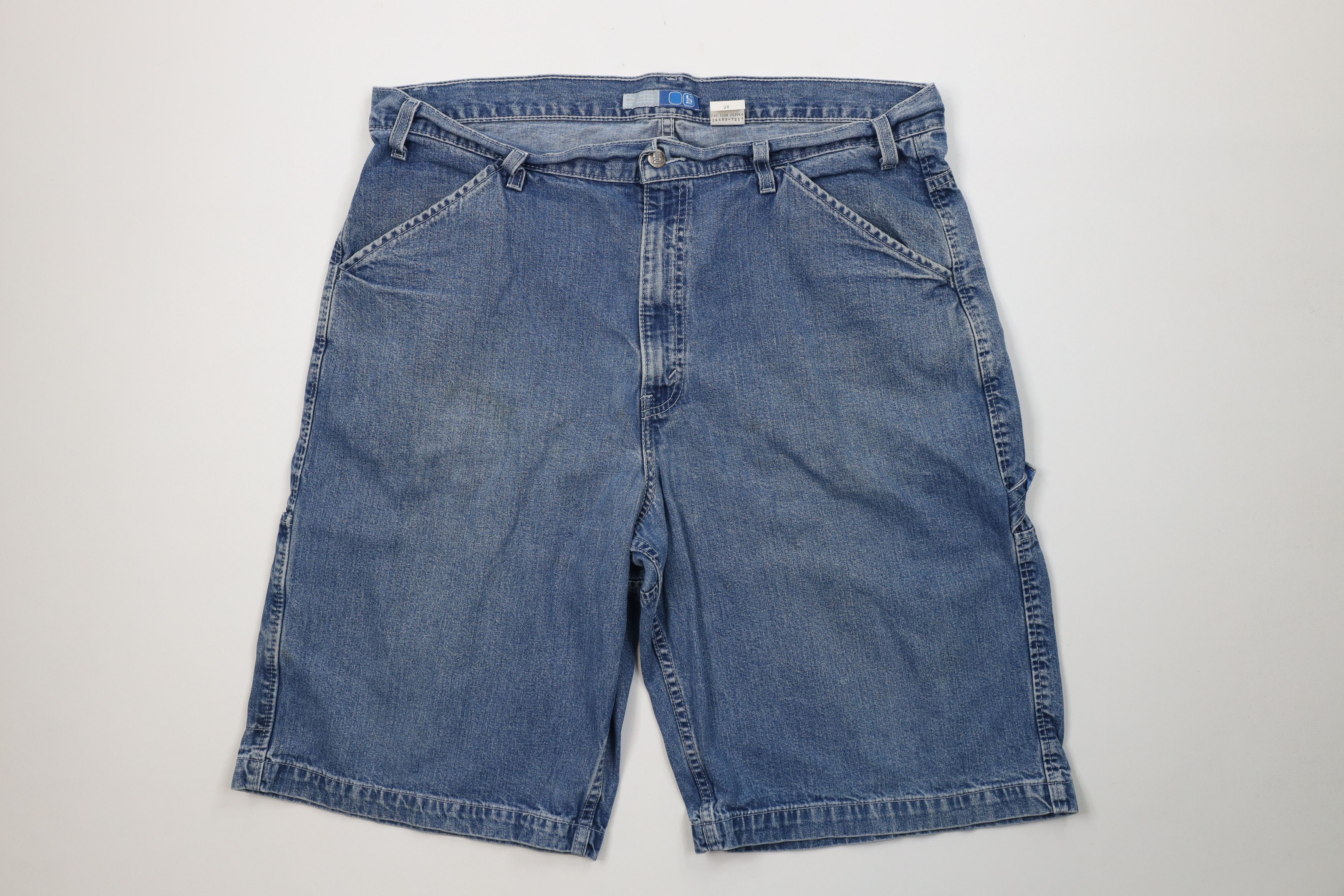 Levi's Vintage Y2K 2000 Levis Baggy Loose Fit Denim Shorts Blue Size US 38 / EU 54 - 1 Thumbnail