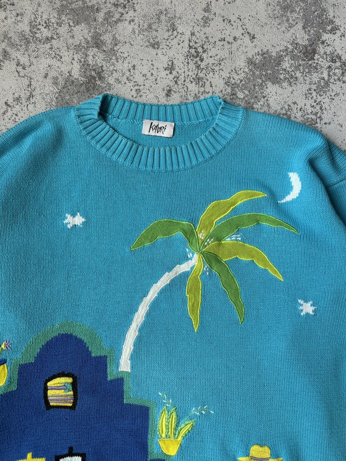 Vintage Rare Vintage Kabri Art Knit Sweater Size US L / EU 52-54 / 3 - 4 Thumbnail