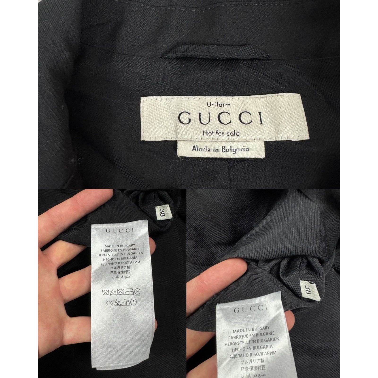 Gucci Gucci Black Long Sleeve Blazer Jacket 38 Size S / US 4 / IT 40 - 2 Thumbnail