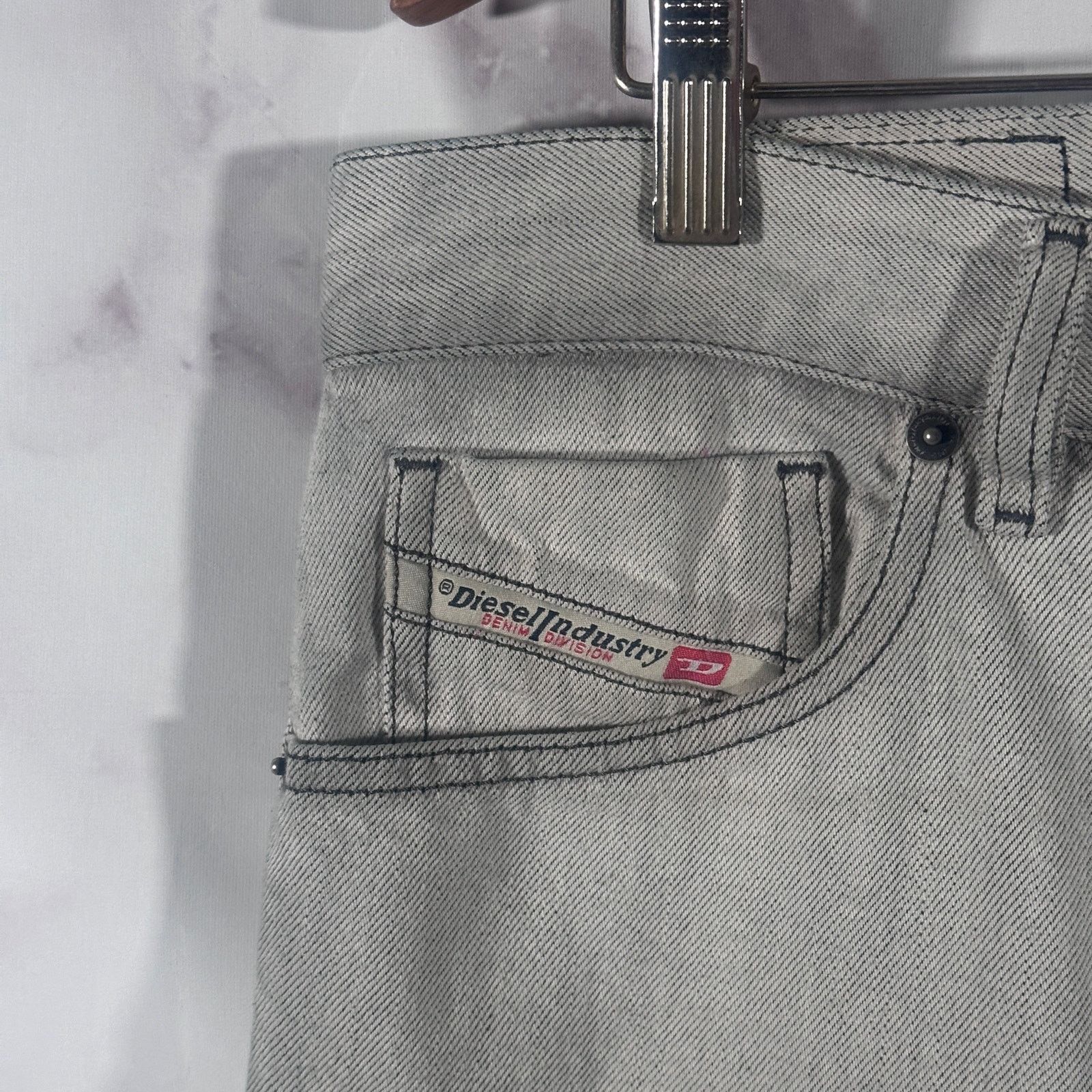 Diesel D-Sark 1995 Light Wash Denim Size US 32 / EU 48 - 3 Thumbnail