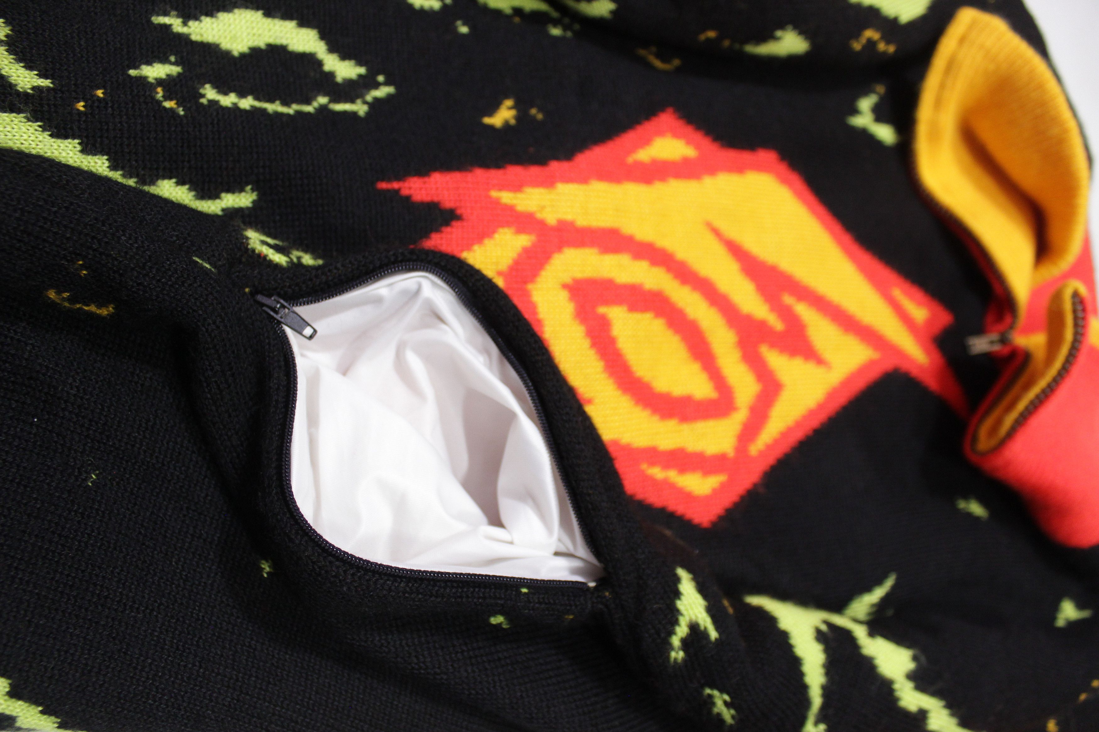 Salomon 80S Acid Big Logo Multicolor Ski Heavy Knit Size US L / EU 52-54 / 3 - 7 Thumbnail