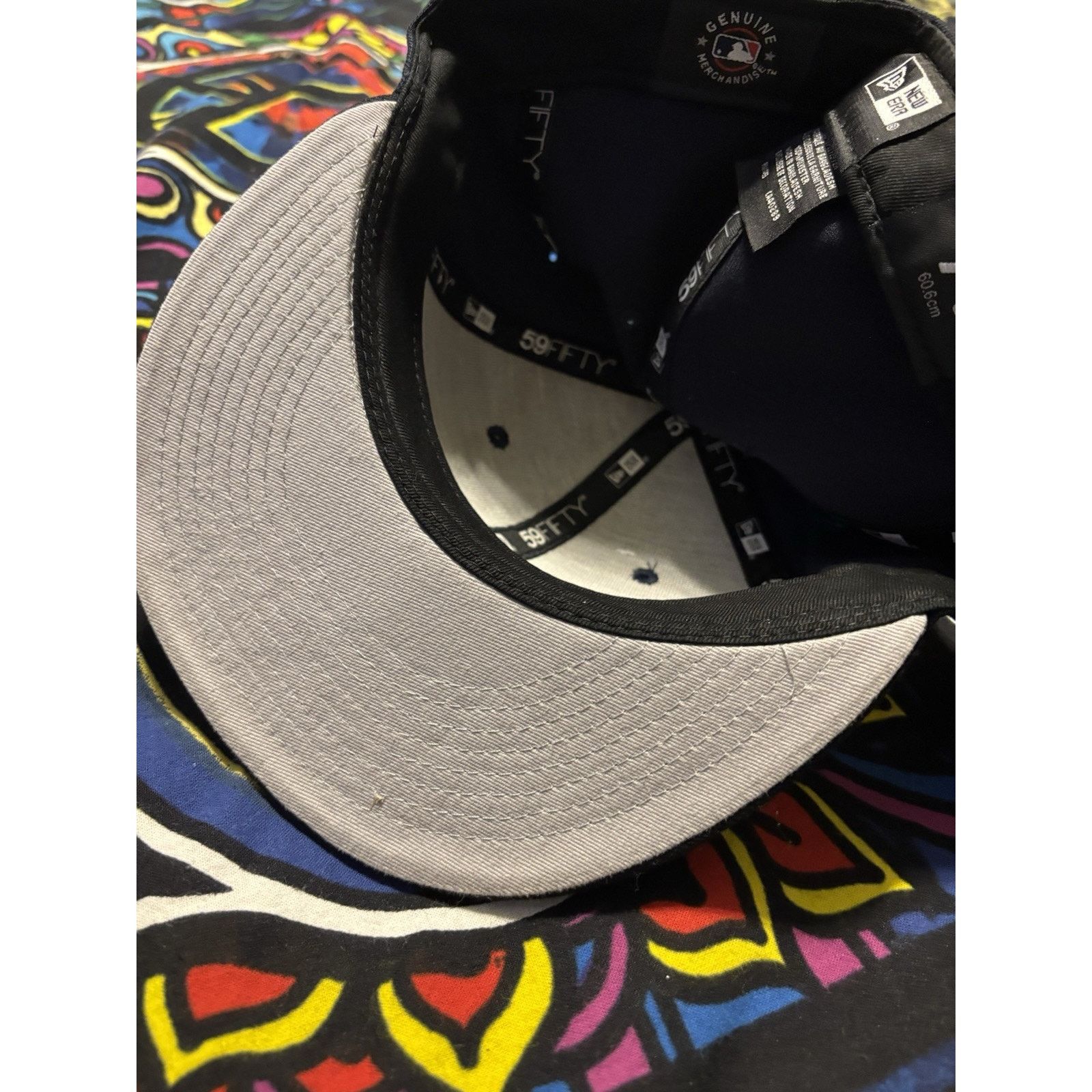 New Era Atlanta Braves Script New Era MLB Hat 7 5/8 Flex Fit Size ONE SIZE - 7 Thumbnail