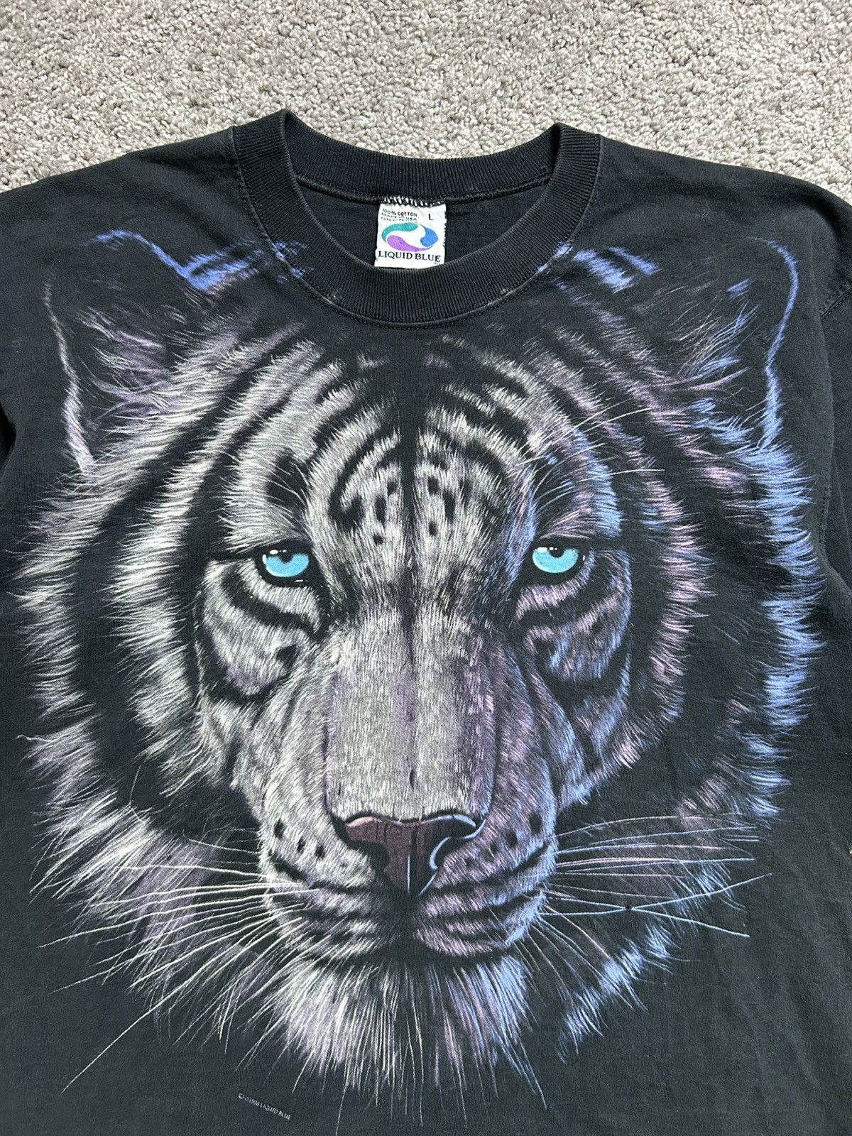 Liquid Blue Vintage 90s Liquid Blue Tiger Tee Made in USA Dated 1996 AOP Size US L / EU 52-54 / 3 - 2 Thumbnail