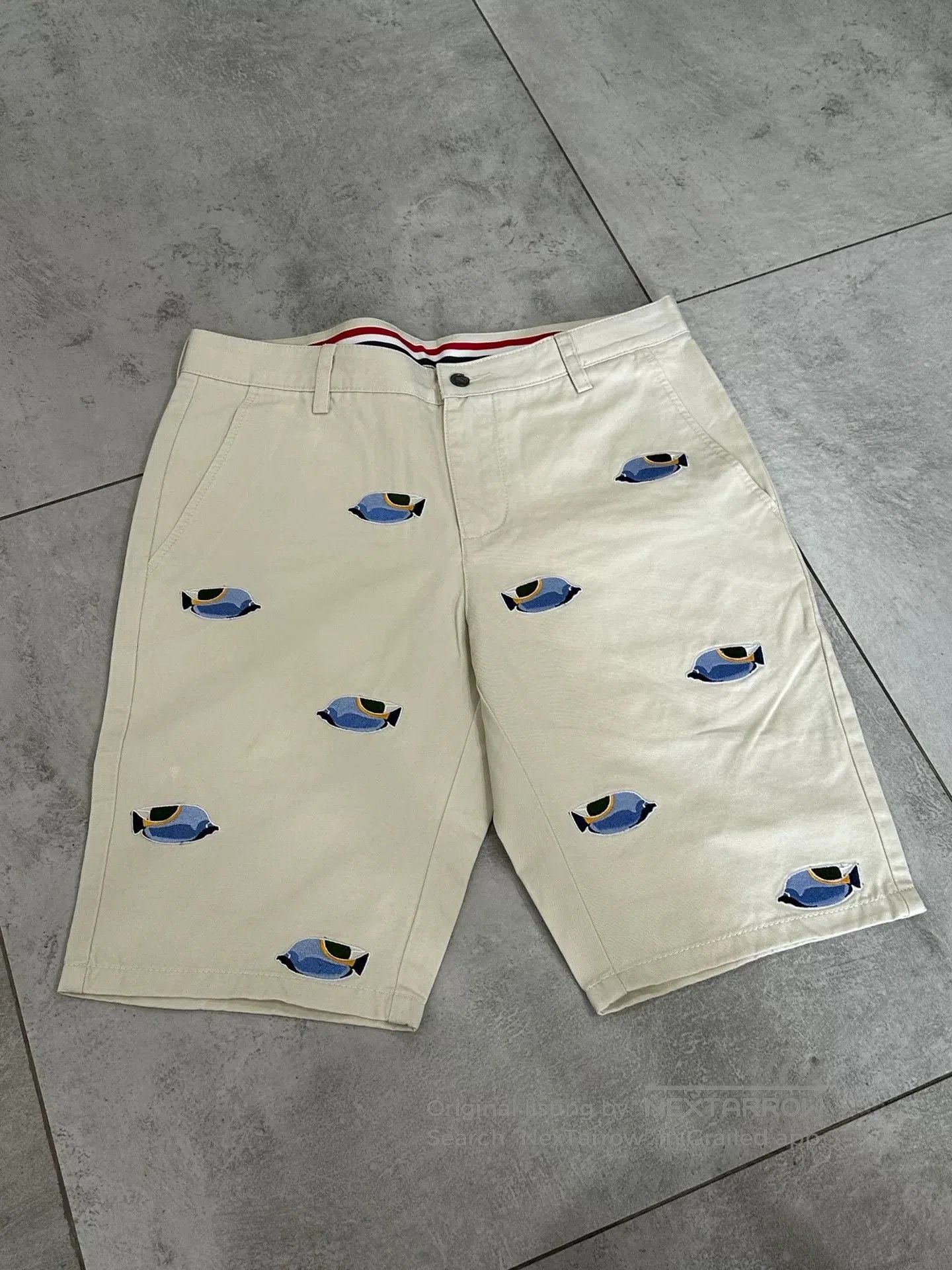 Thom Browne Thom Browne Men's Embroidered Shorts. Size US 32 / EU 48 - 5 Thumbnail