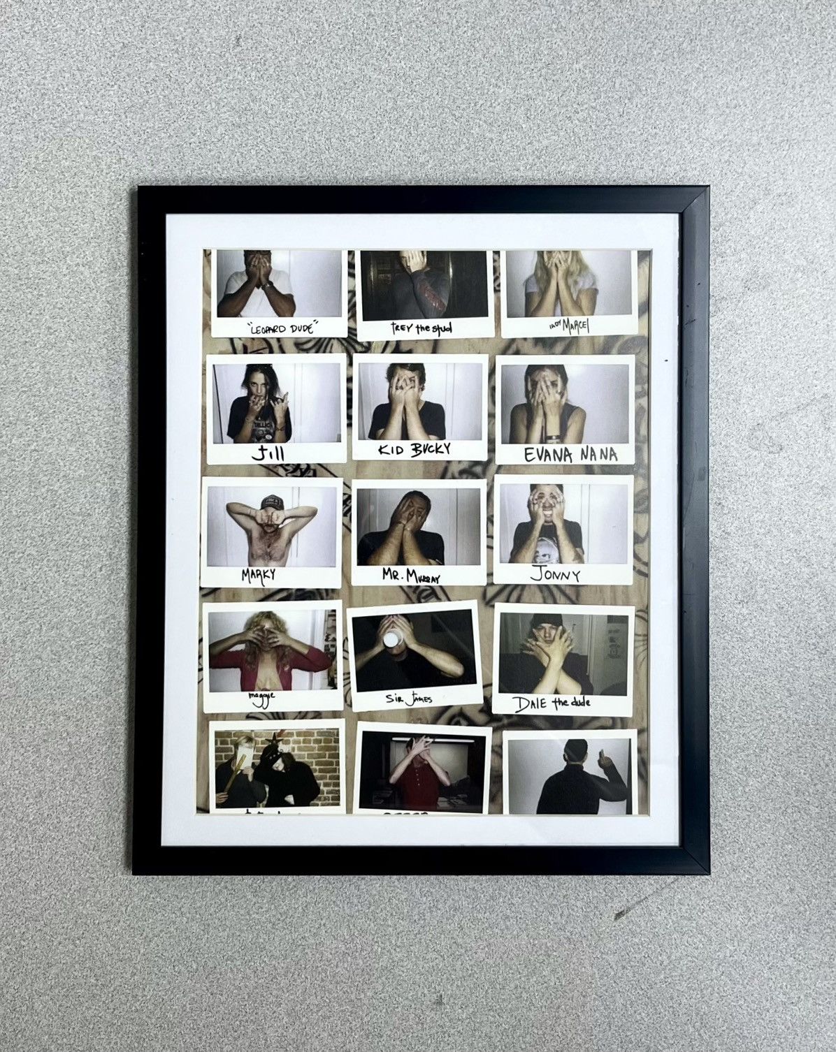 Chrome Hearts × Vintage Chrome Hearts faces 9x11 Framed magazine cutout poster Size ONE SIZE - 1 Thumbnail