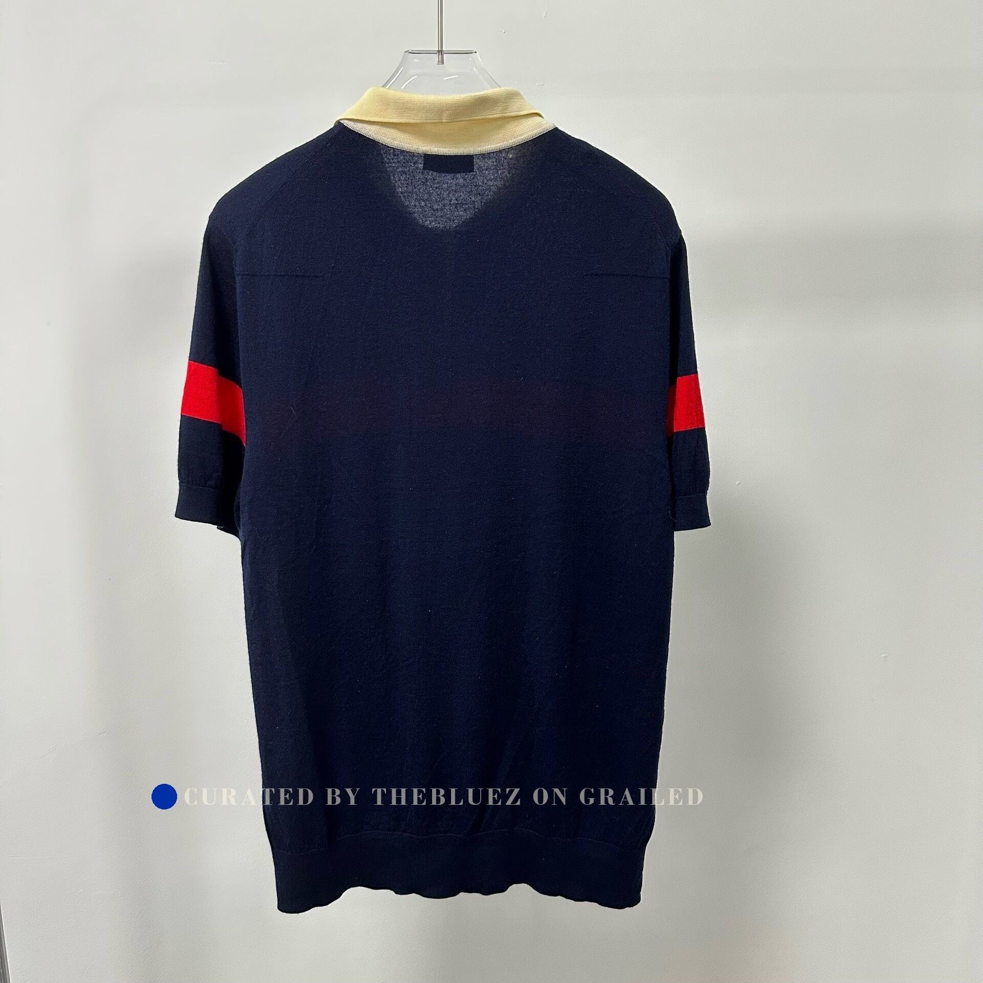 Dior Dior Colorblock Wool Short-Sleeve Polo Size US L / EU 52-54 / 3 - 2 Thumbnail