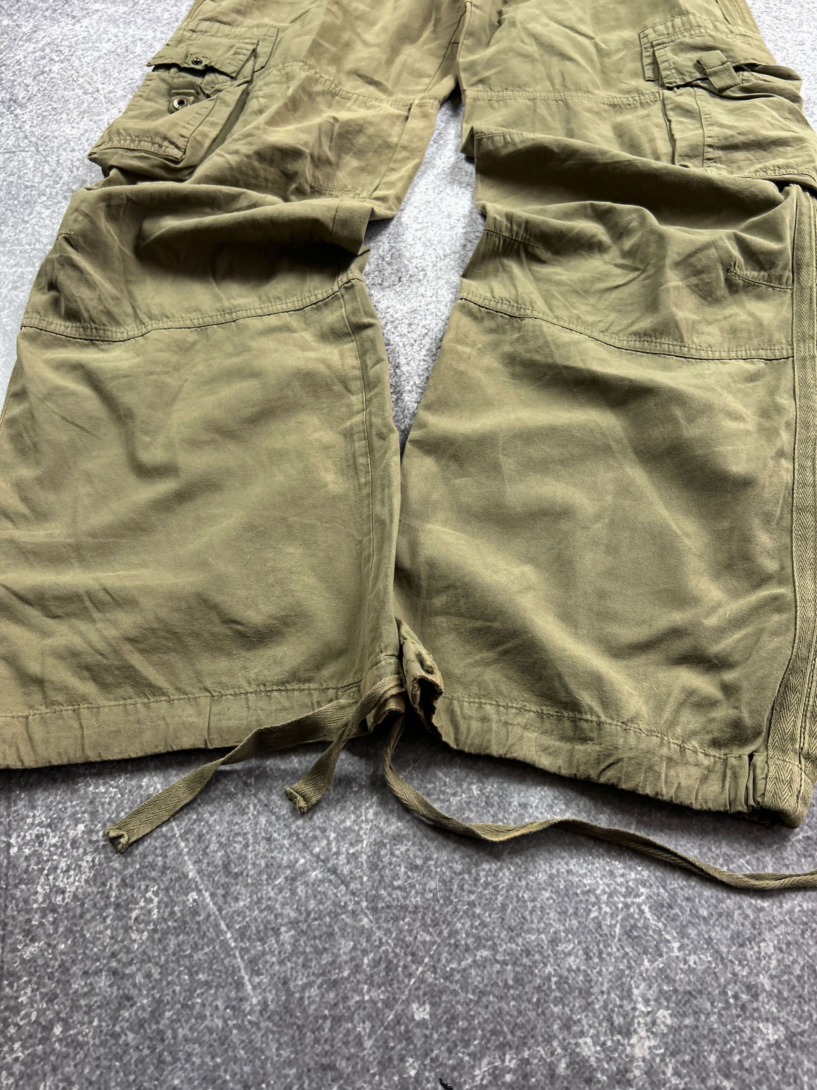 Designer Vintage Junya Watanabe Balenciaga Style Cargo Jeans 90s Size US 32 / EU 48 - 4 Thumbnail