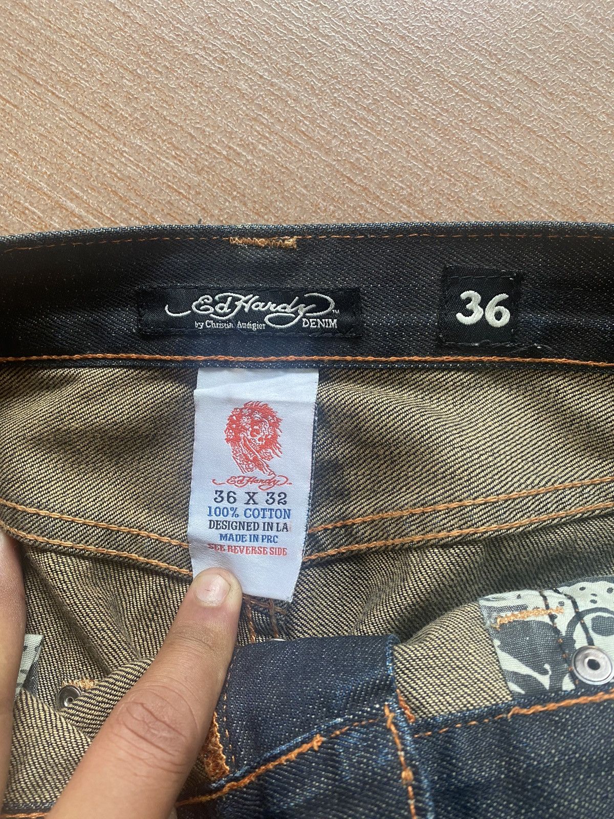 Ed Hardy CHRISTIAN AUDIGER ED HARDY DENIM SKULL Size US 38 / EU 54 - 5 Thumbnail