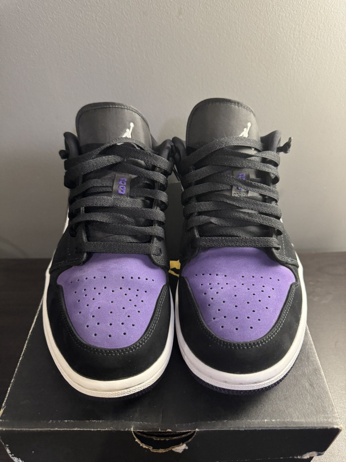 Jordan Brand Air Jordan 1 Low Court Purple Size US 10 / EU 43 - 4 Thumbnail