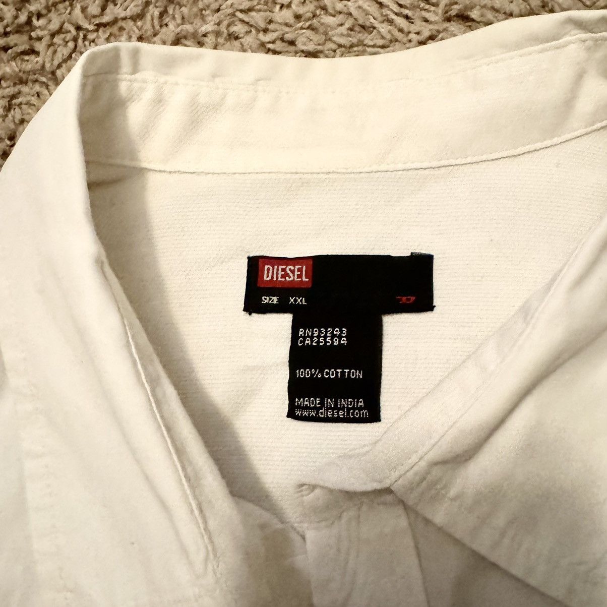 Designer × Diesel DESIGNER DIESEL PEARL SNAP STYLE SHIRT! Size US XL / EU 56 / 4 - 9 Thumbnail