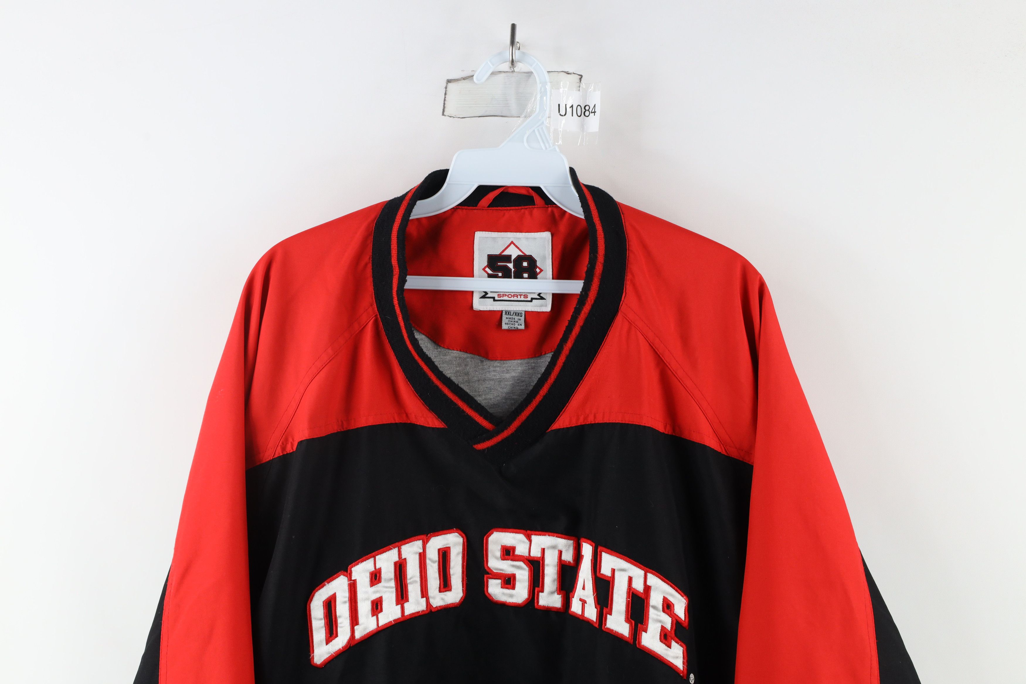 Vintage Vintage 90s Spell Out Ohio State University Pullover Jacket Size US XXL / EU 58 / 5 - 2 Thumbnail
