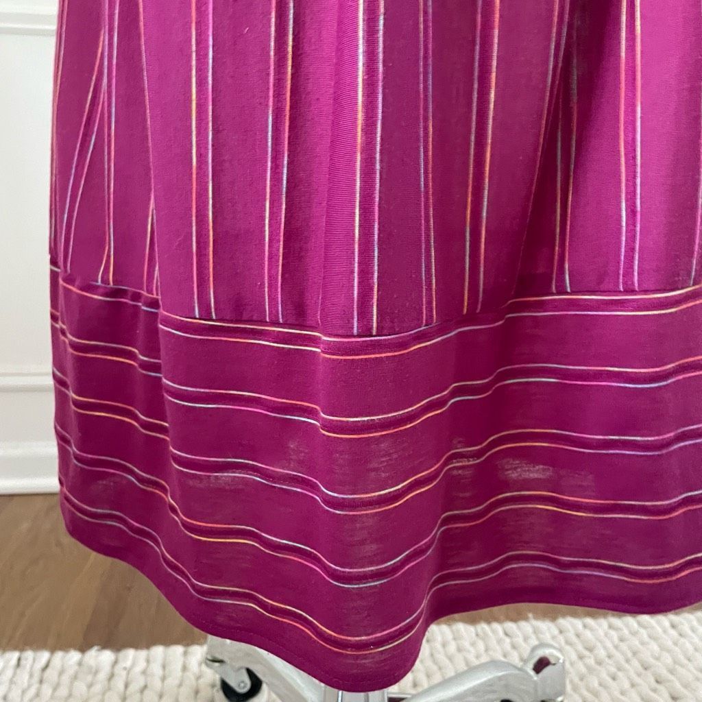 Vintage Vintage 80s New Division Violet Boatneck Cut Out Dress Mixed Size M / US 6-8 / IT 42-44 - 5 Thumbnail