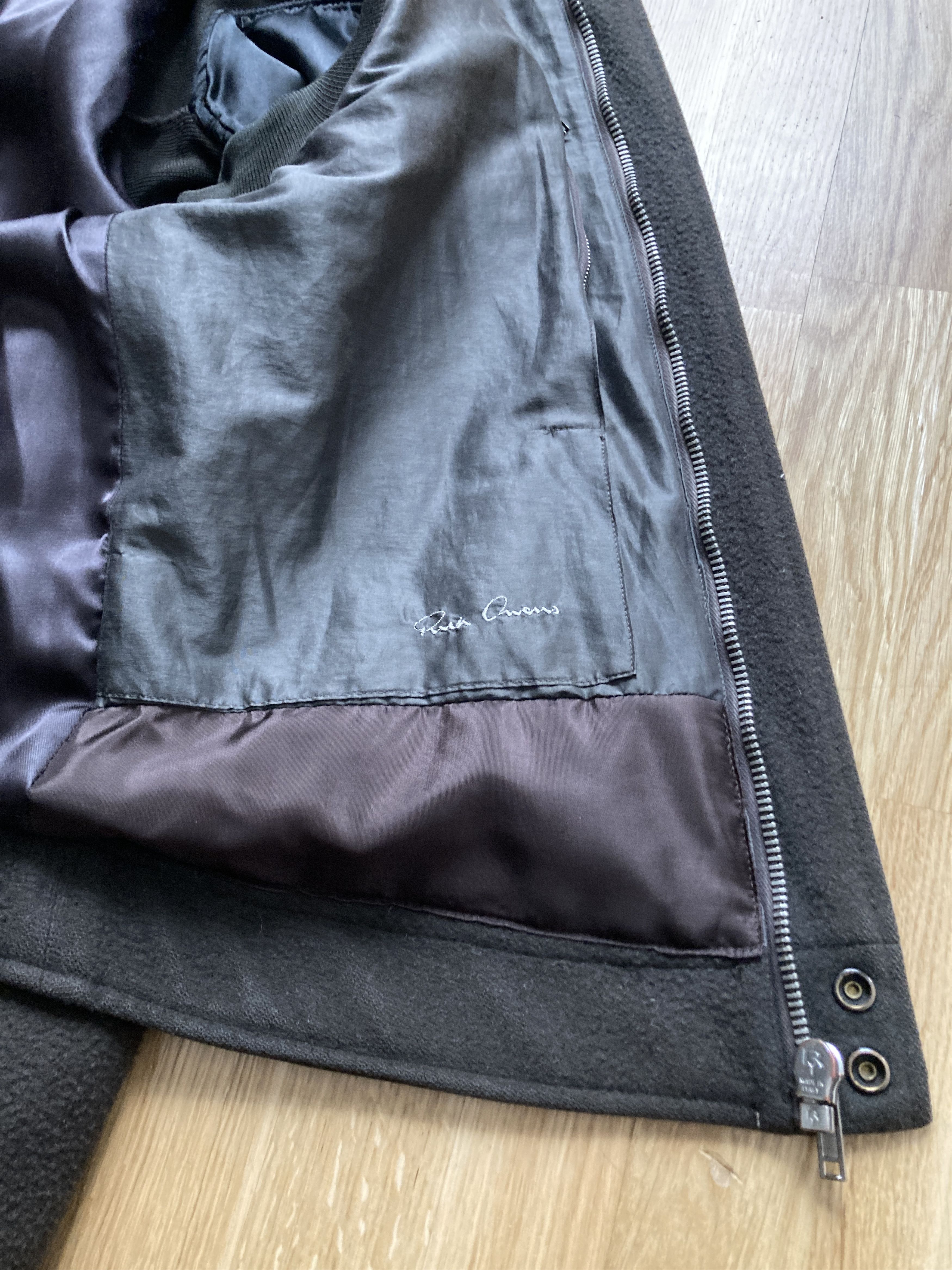 Rick Owens F/W 08 „STAG“ F1 Pilot Brown Wool Jacket Rick Owens L Size US L / EU 52-54 / 3 - 16 Thumbnail