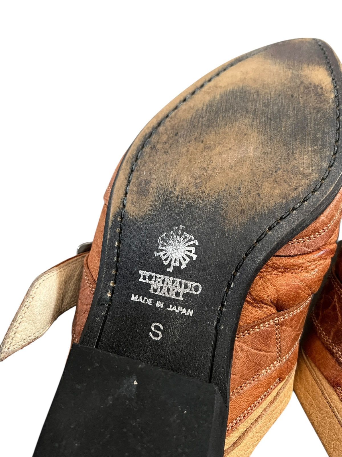 Tornado Mart Tornado Mart Pointed Toe Leather Mule Sandals Size US 8 / EU 41 - 12 Thumbnail