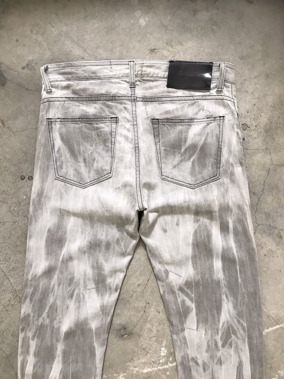 Japanese Brand S’EXPRIMER by Yuta Hosokawa Ripped Tall Slim Denim Jeans Size US 28 / EU 44 - 13 Thumbnail