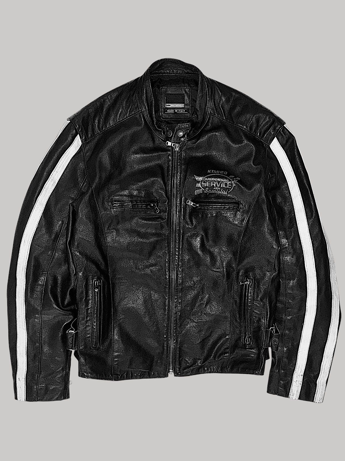 Balenciaga Double Ring Racing Denim Jacket