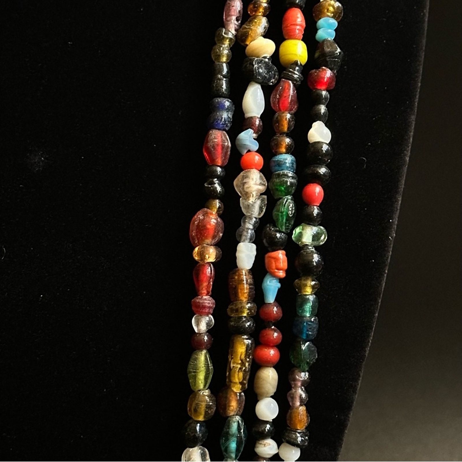 Other Vintage 4 Strand Beaded Pullover Necklace Size ONE SIZE - 4 Thumbnail