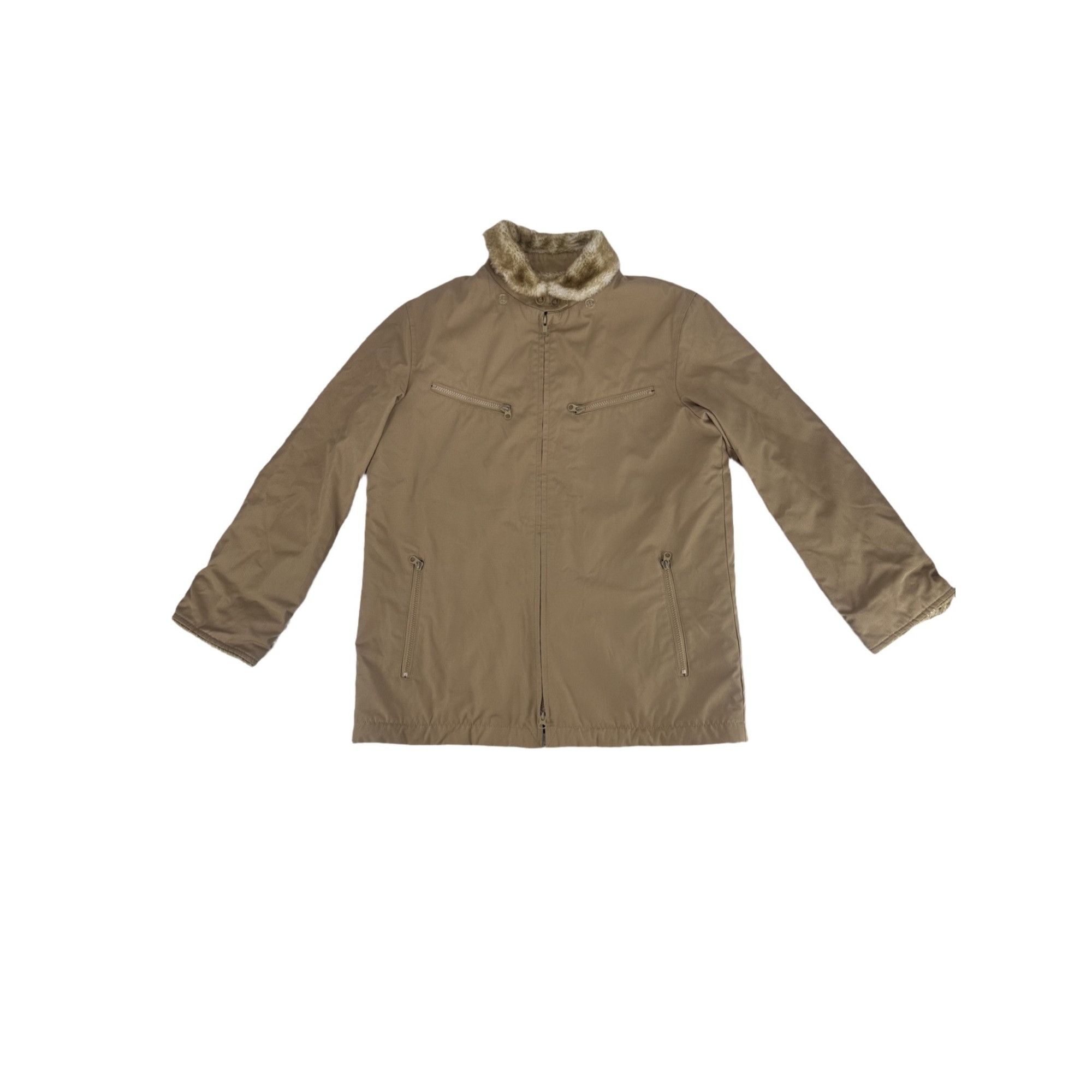 London Fog 90s London Fog Faux Fur Lined Khaki Grails Jacket - XL Size US XL / EU 56 / 4 - 1 Thumbnail
