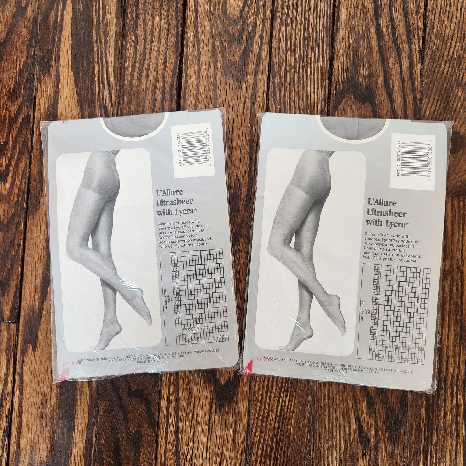 Dior Christian Dior Grey Ultra Sheer Sandalfoot Pantyhose Size 2 Size ONE SIZE - 2 Thumbnail
