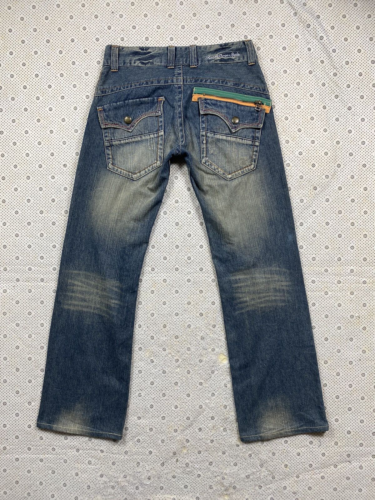 Hysteric Glamour × PPFM × Roots Extremely Patina Look Denim ByRoot Three Style Size US 32 / EU 48 - 2 Thumbnail