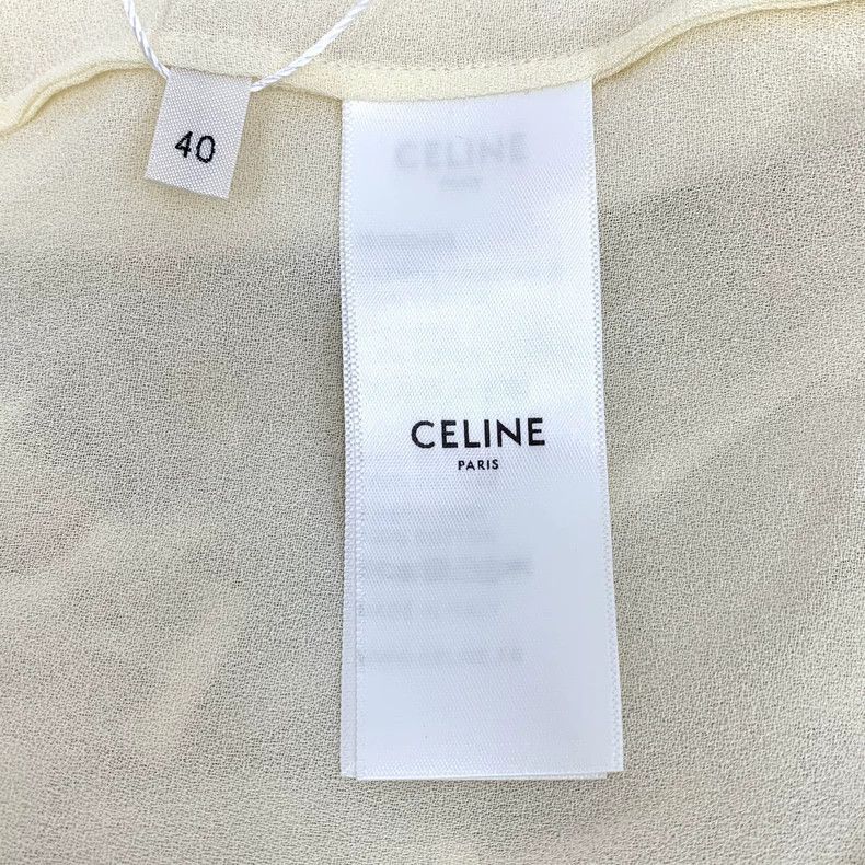 Celine Beige Victorian Long Sleeve Shirt M Size Size US M / EU 48-50 / 2 - 6 Thumbnail