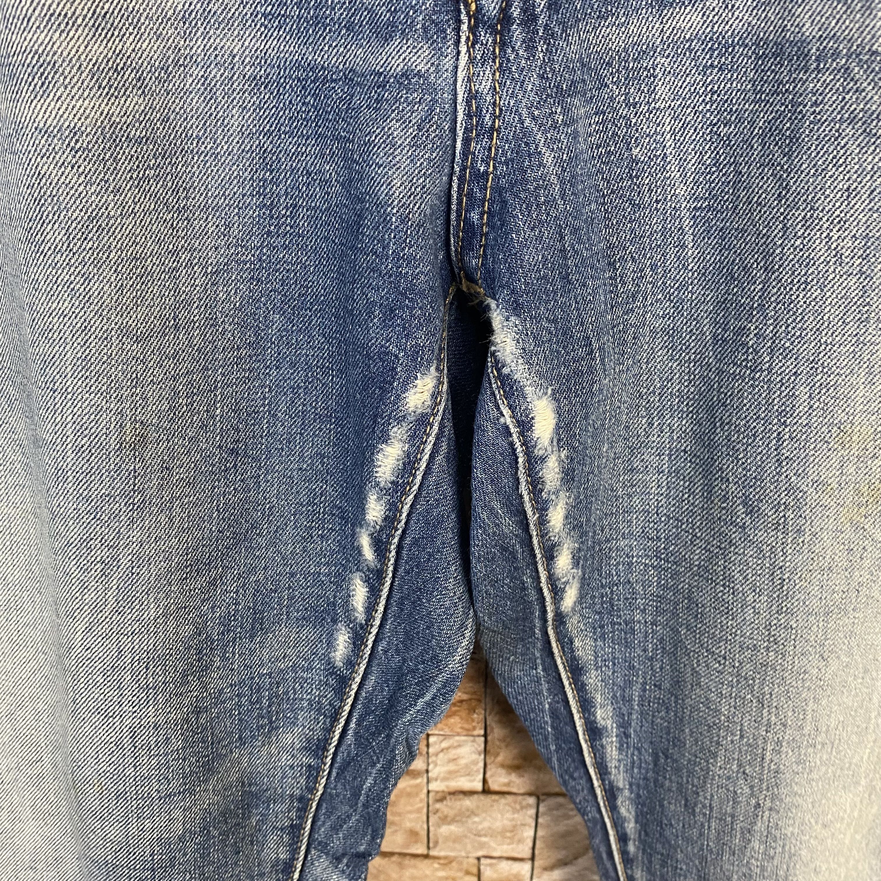 Uniqlo Uniqlo Blue japan vintage faded Denim Pants #7586 Size US 33 - 11 Thumbnail