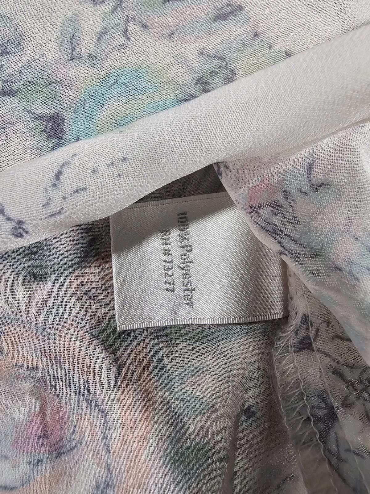 Other LC Lauren Conrad Sheer Blouse Floral M Size M / US 6-8 / IT 42-44 - 6 Thumbnail